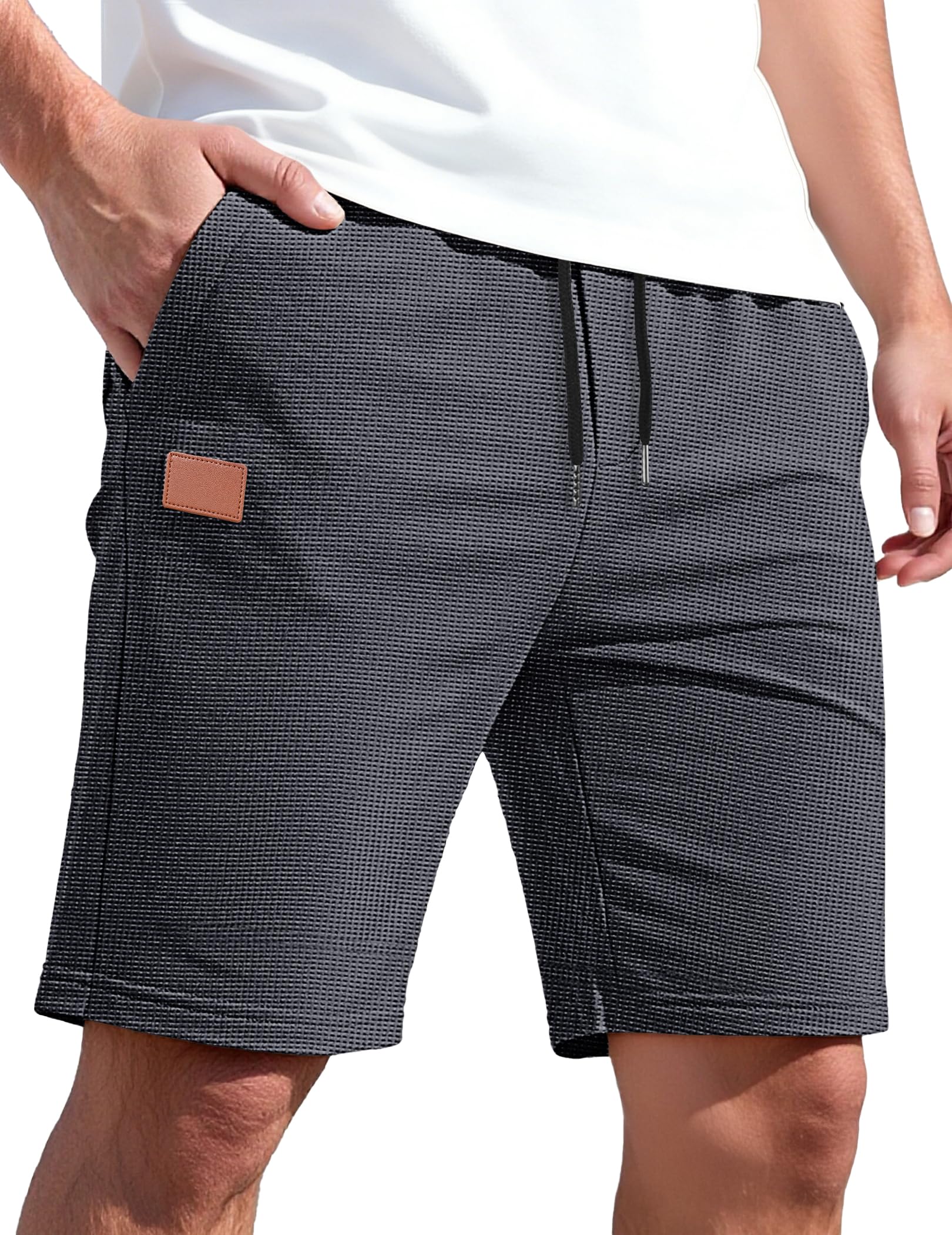 TARAINYA Pantaloncini Quadri Uomo Cotone Coulisse Estivi Causal Pantaloni Corti Uomo con Tasche