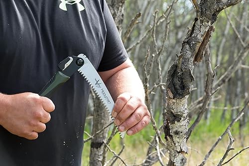Miniatura 4 de Hooyman MegaBite - Sierra de mano y sierra de hueso combinada de cazador con construcción resistente, hoja de acero de alto carbono, dientes