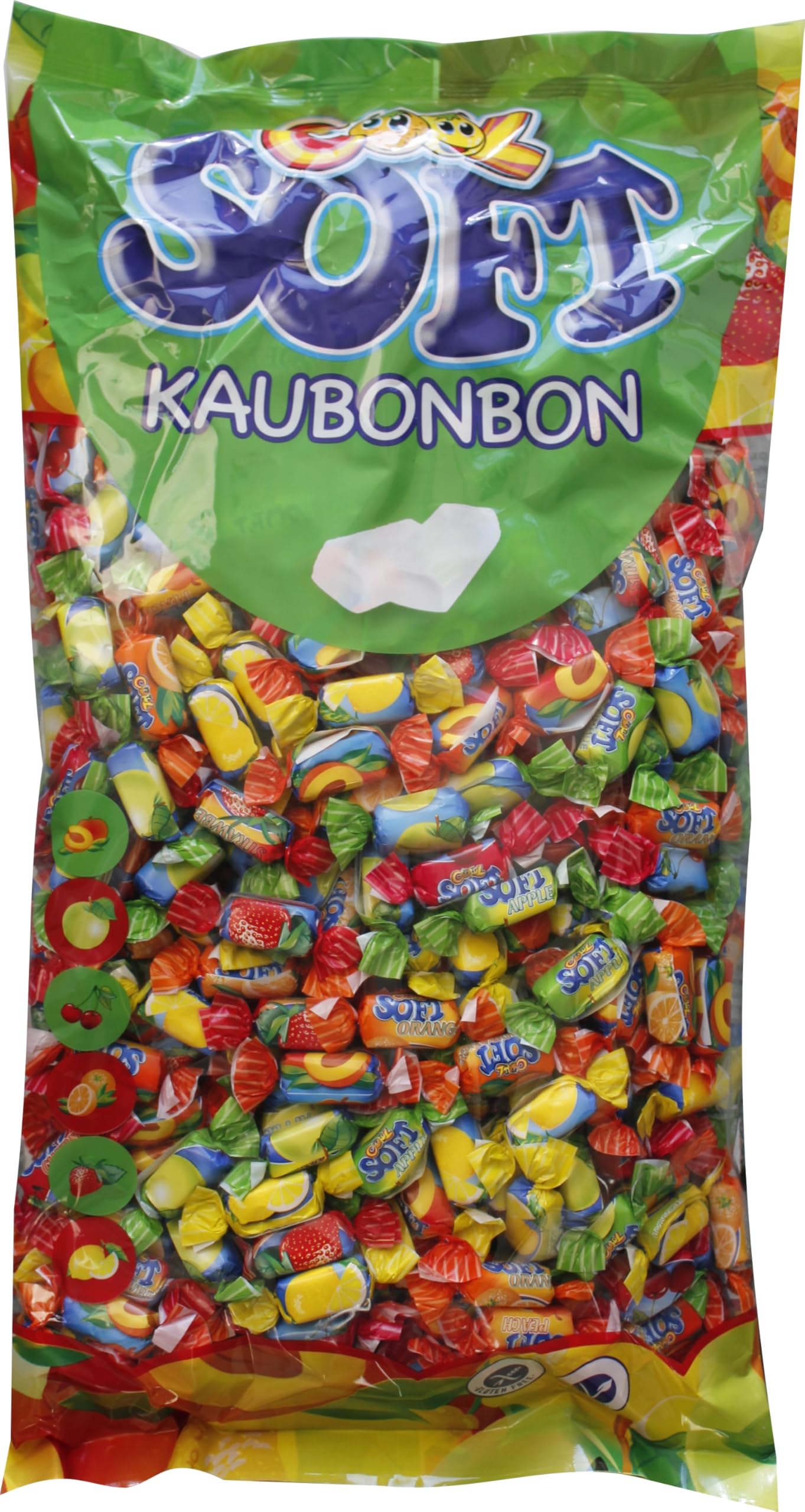 Cool Bonbons à mâcher doux | Végétalien et sans gluten | Dans un sachet de 1 (1 x 3 kg)