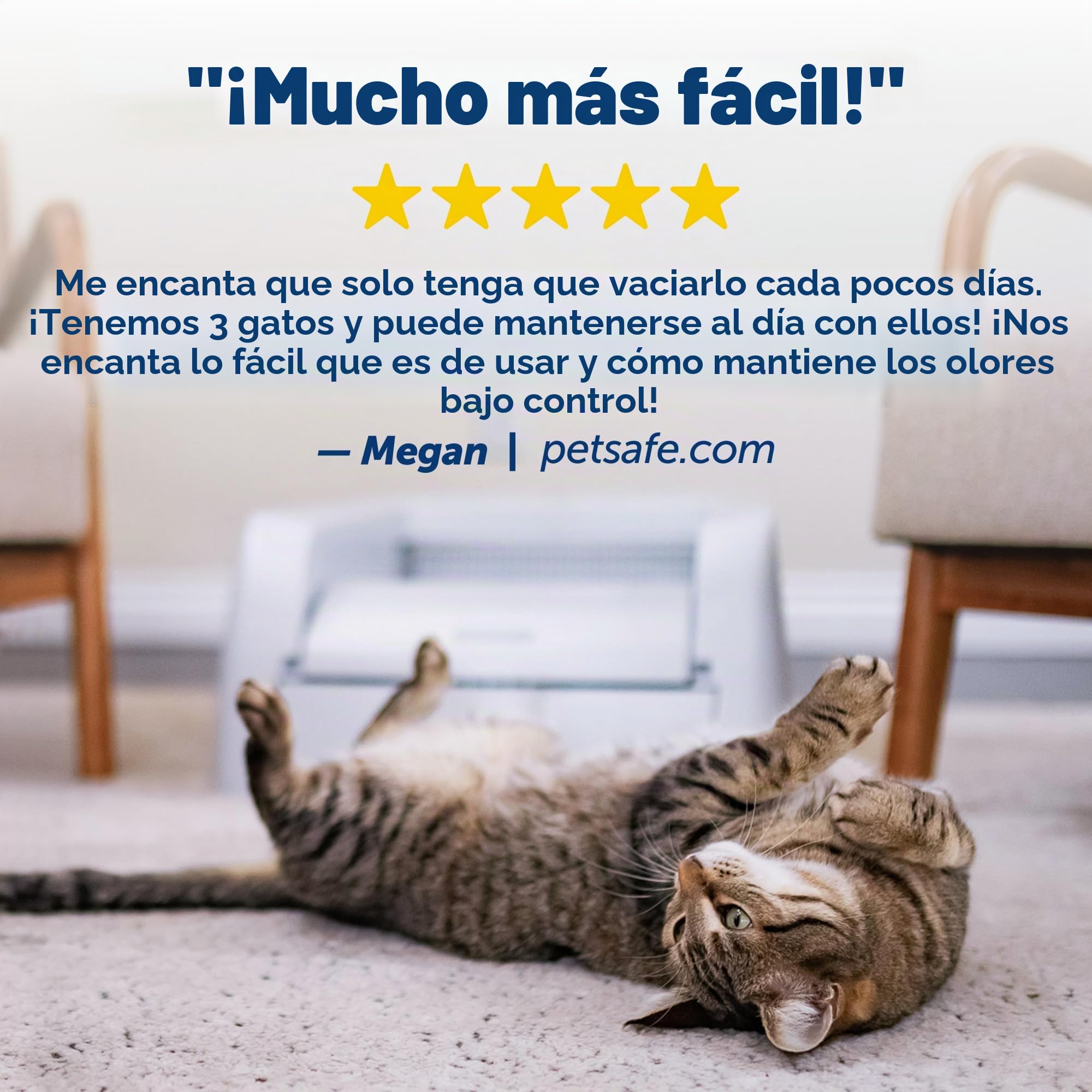 PetSafe ScoopFree - Caja de Arena autolimpiante para Arena aglutinante - Control Superior de olores - Nunca vuelvas a Recoger la Arena - para hogares con Gatos Individuales y múltiples