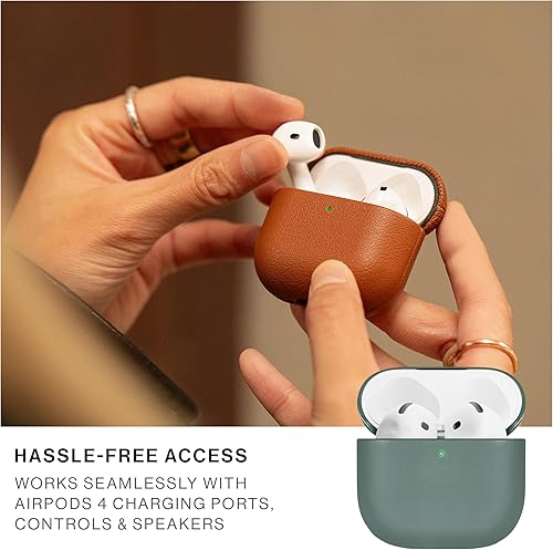 Miniatura 4 de Native Union (Re) Funda clásica para AirPods 4, materiales reciclados y resistentes de primera calidad, protección duradera, compatible con Verde