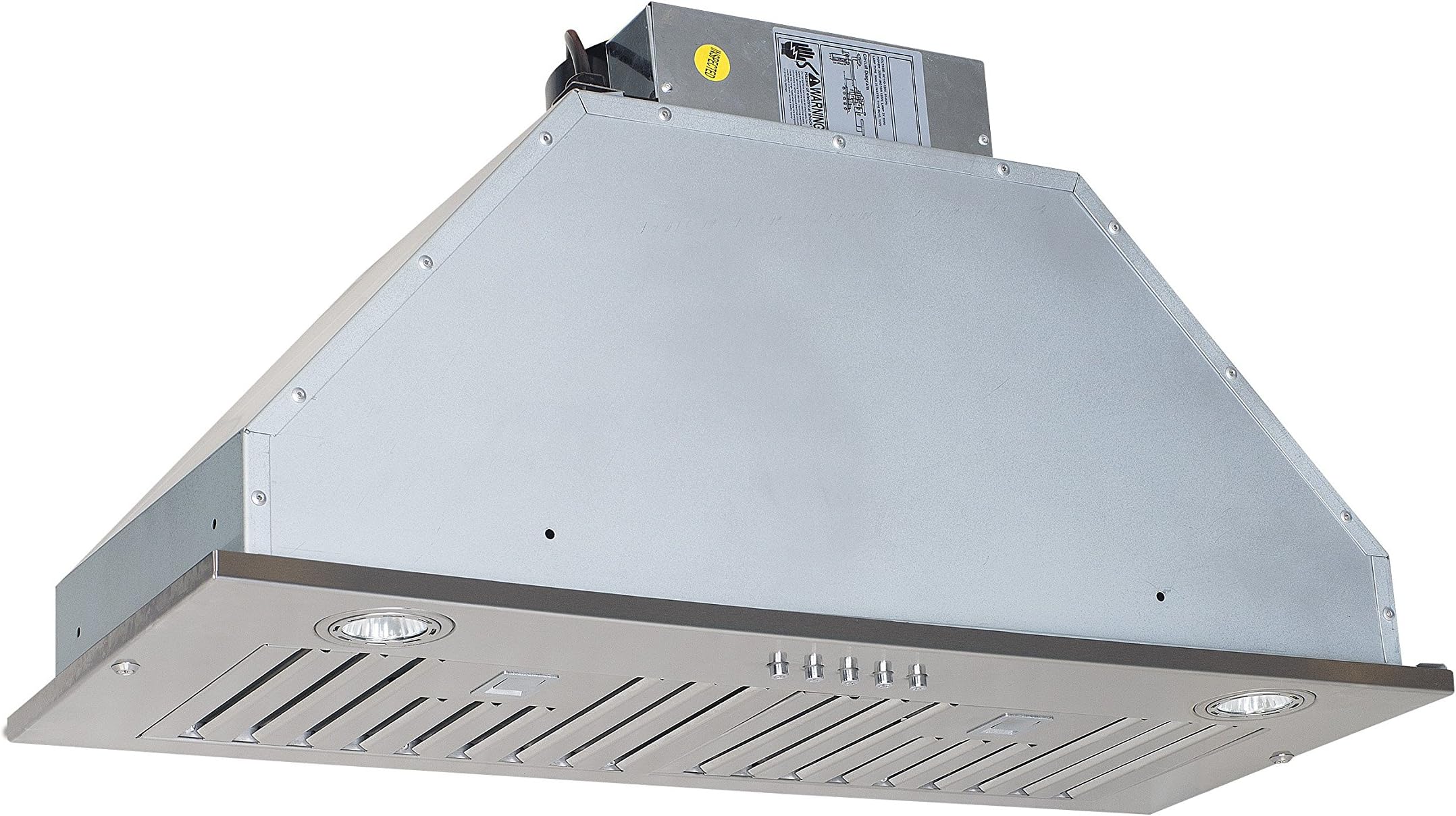 30 Inch Power Pack Insert Stainless Steel Range Hood w/Baffle Filter @ 600CFM - CY-RH70E-30