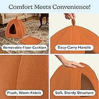 Vista 17 de Cama para gatos de tienda de campaña / iglú PAW, azul, Azul