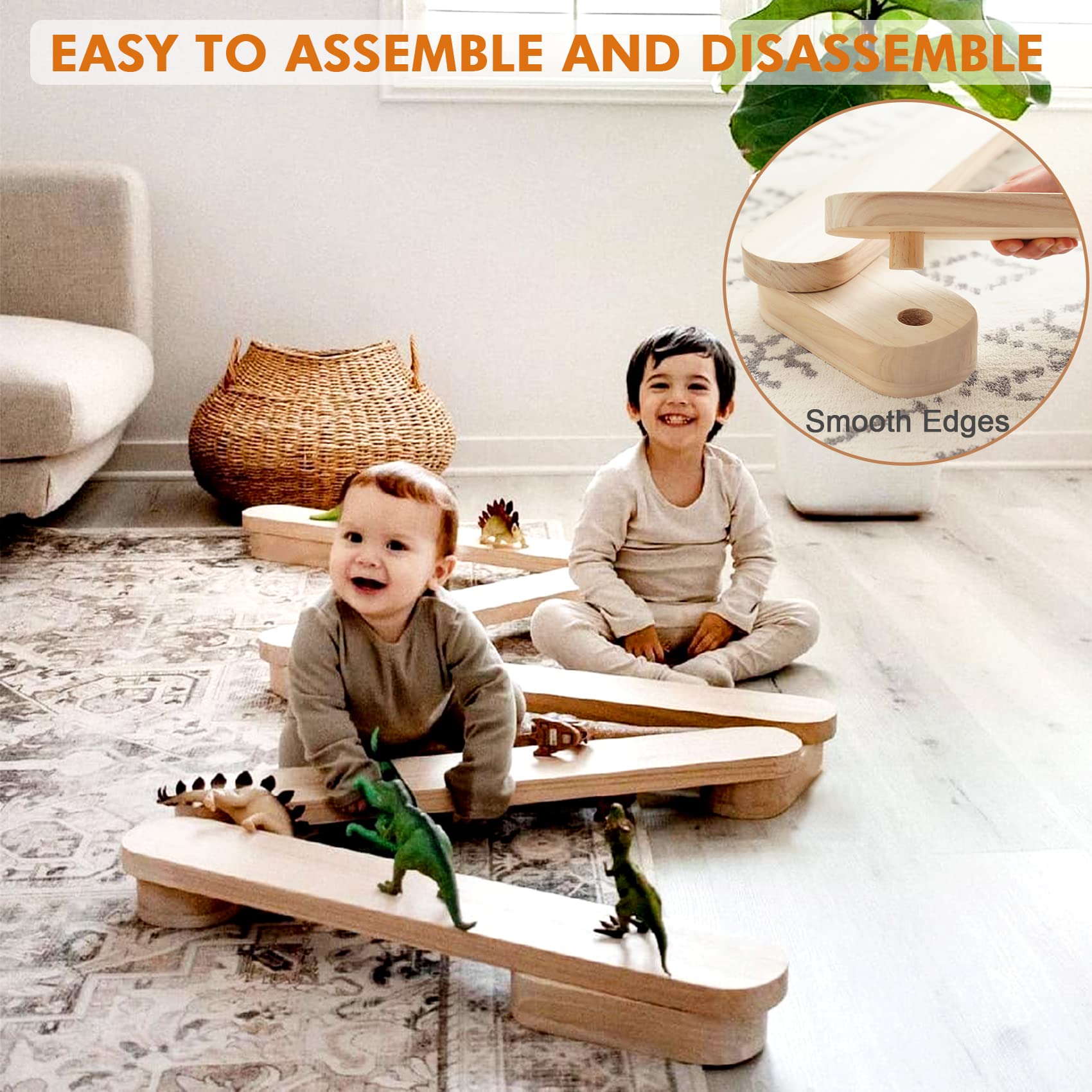 Balance Beam Stepping Stones Gymnastics Obstacle Course Balance Board