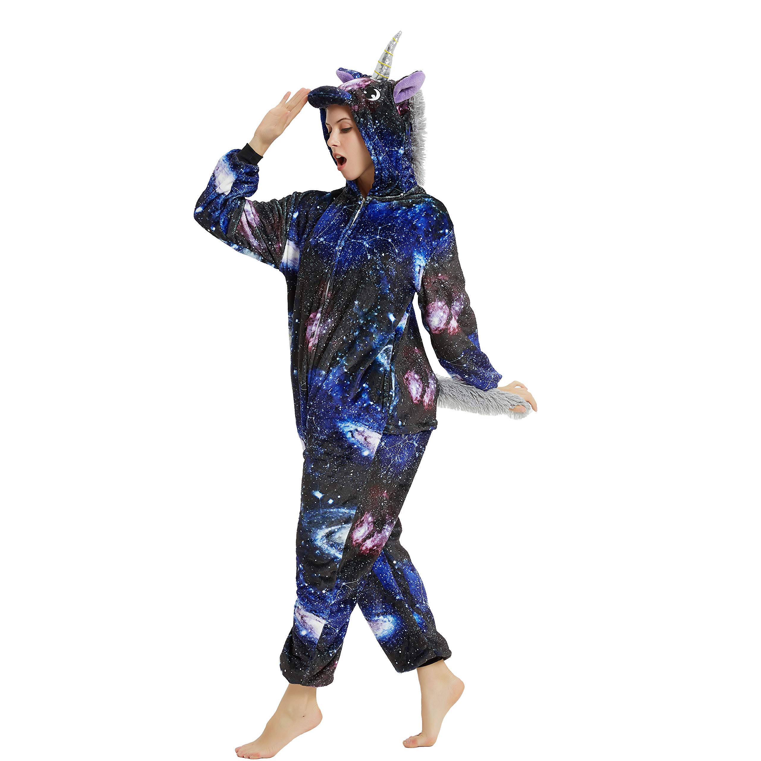 anbota Unicorn Costume Onesie for Adult Women Men Halloween Pajama-picture-34
