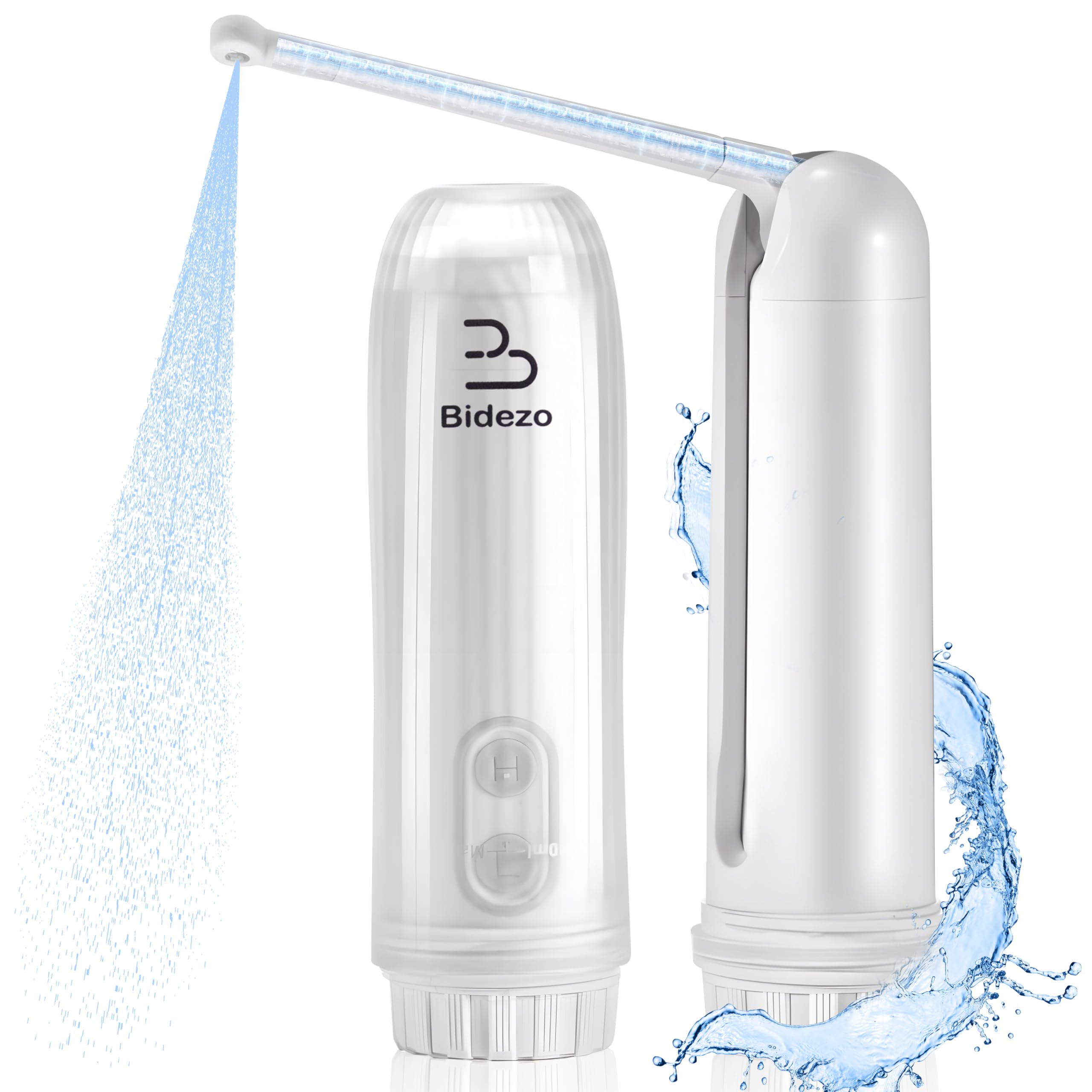 Bidet portátil impermeable IPX6 con boquilla ajustable de 180° para higiene en viajes