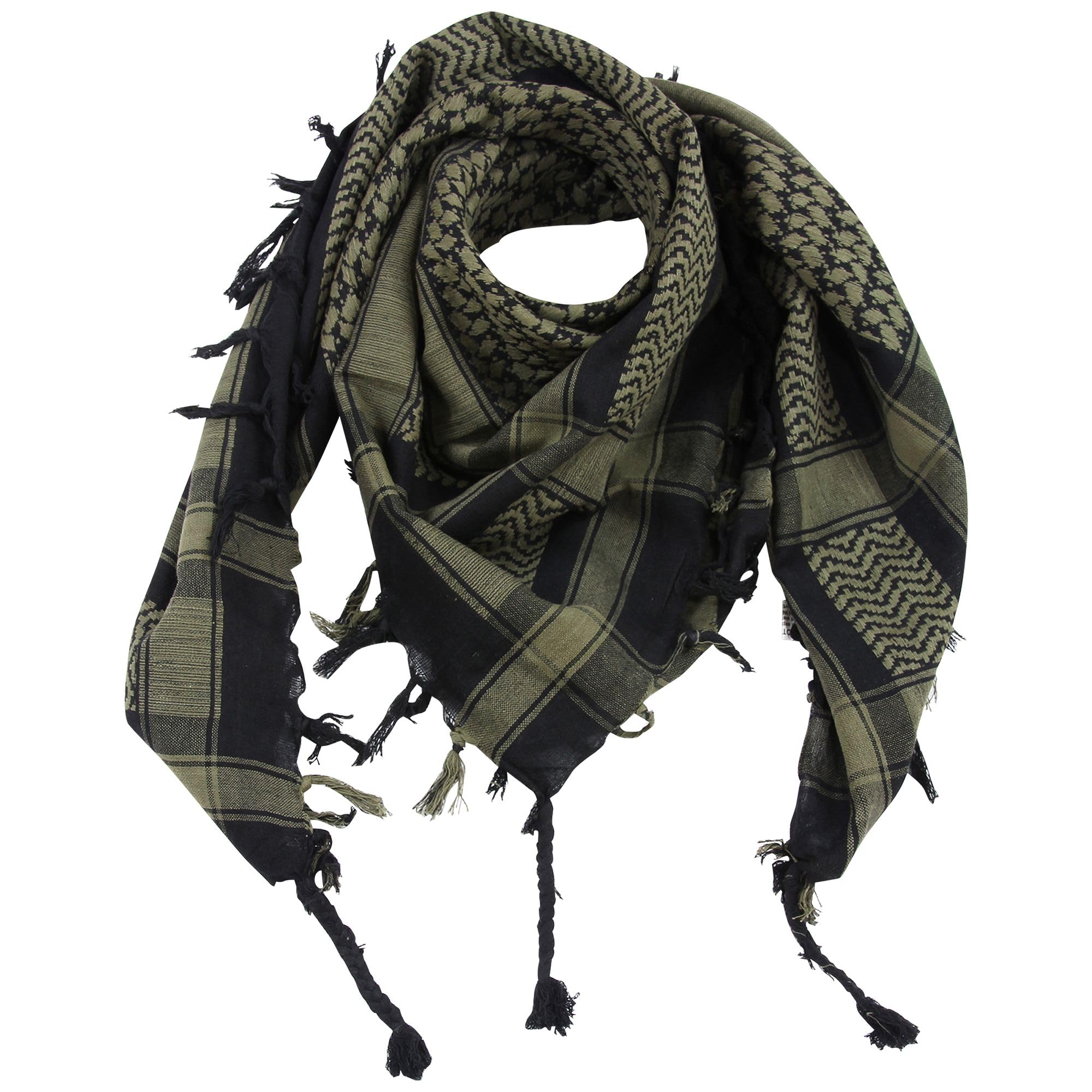 Kefiah Palestinese 100% Cotone - Foulard Versatile Nero 100x100 Cm - Foto 11