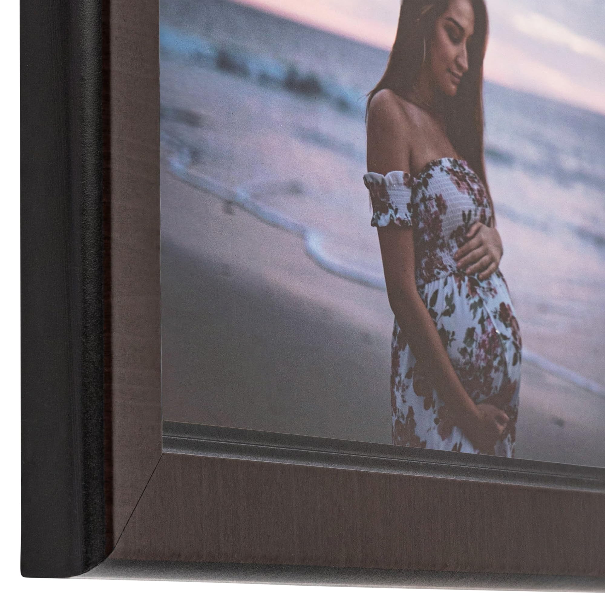 シルエットアート フレーム付き Amazon.co.jp: ArtToFrames 18x35インチ ブラウン写真フレーム この