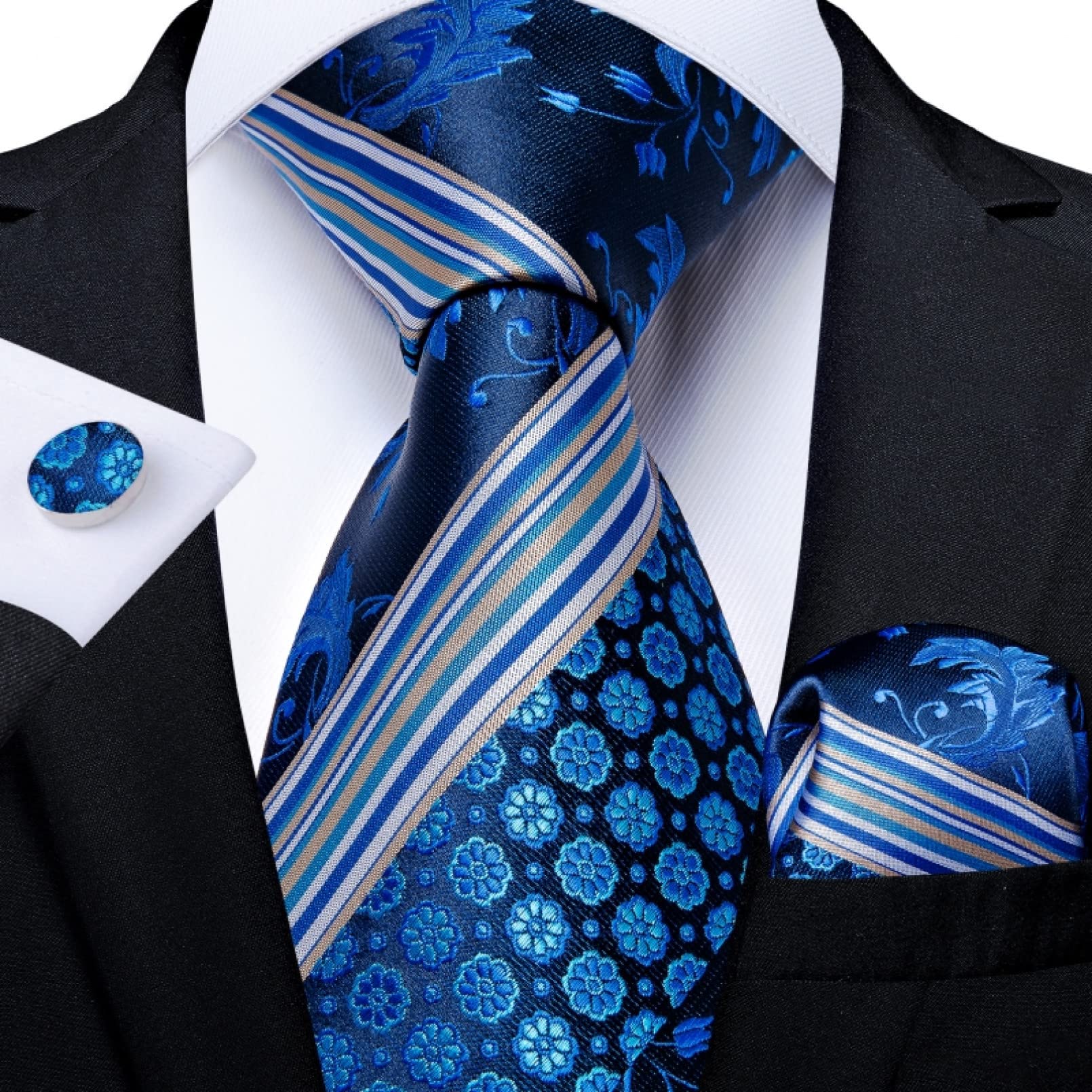 Corbata de los hombres 8 cm de ancho rojo rayado floral negocios corbata de boda para los hombres traje casual corbata de seda para los hombres regalo