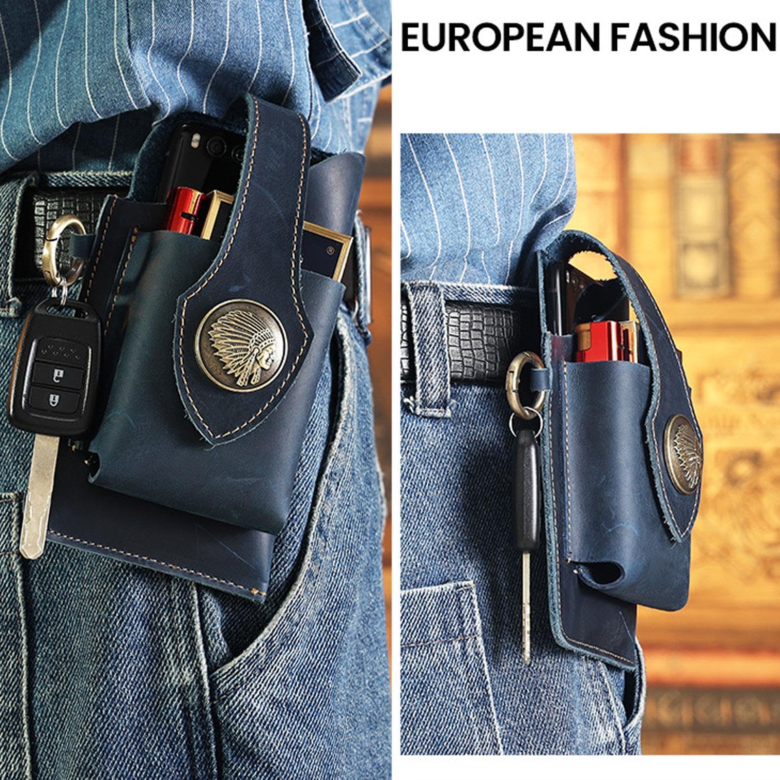 3 Handytasche für Herren | Hüfttasche zum | Telefon Hüfttasche Leder