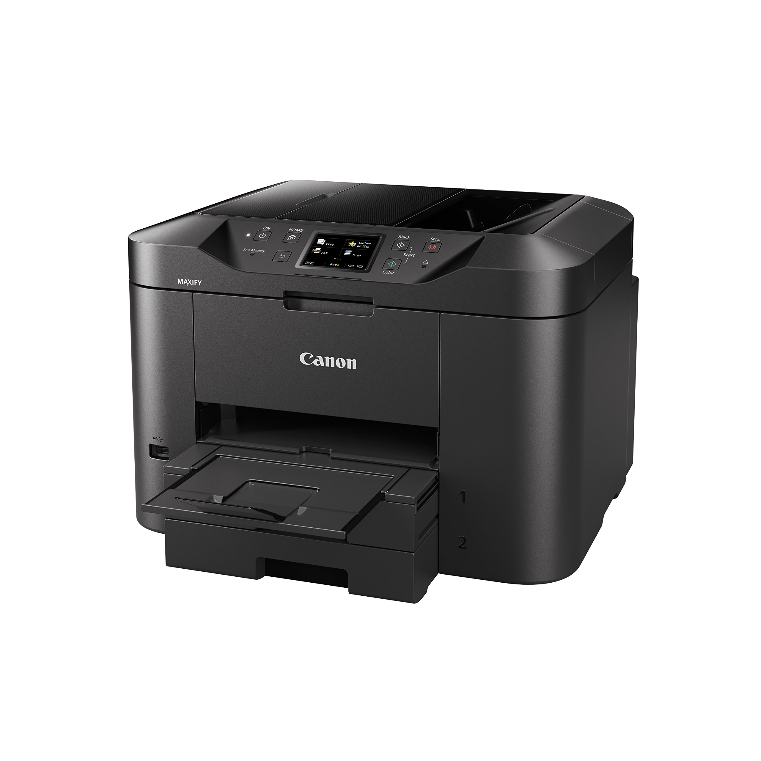 Canon Maxif MB2750 Stampante Multifunzione Inkjet, 24 ipm in Bianco e Nero, 15.5 ipm a Colori, 600 x 1200 dpi, Nero/Antracite