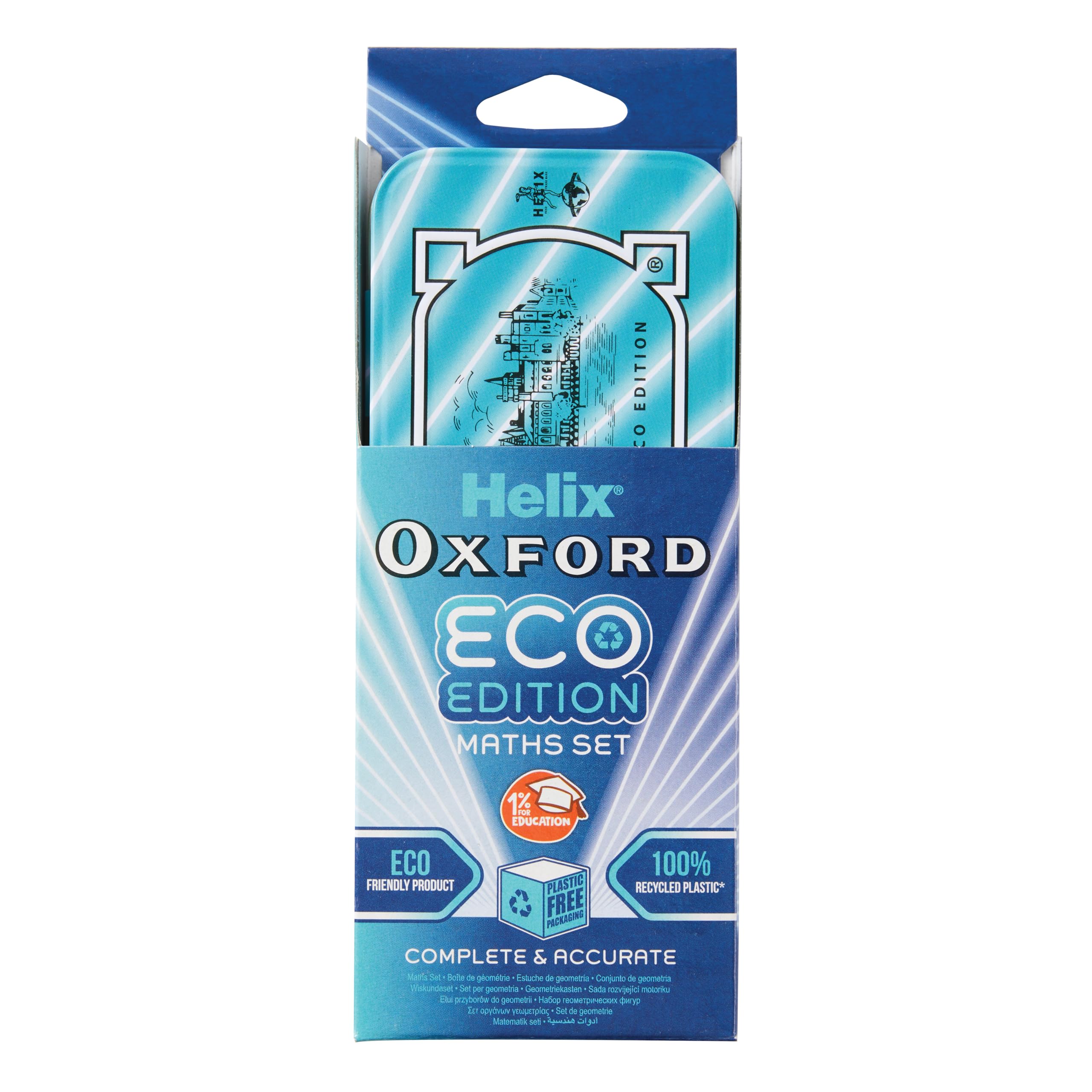 Helix Blue Oxford Cyber Eco Maths Set,