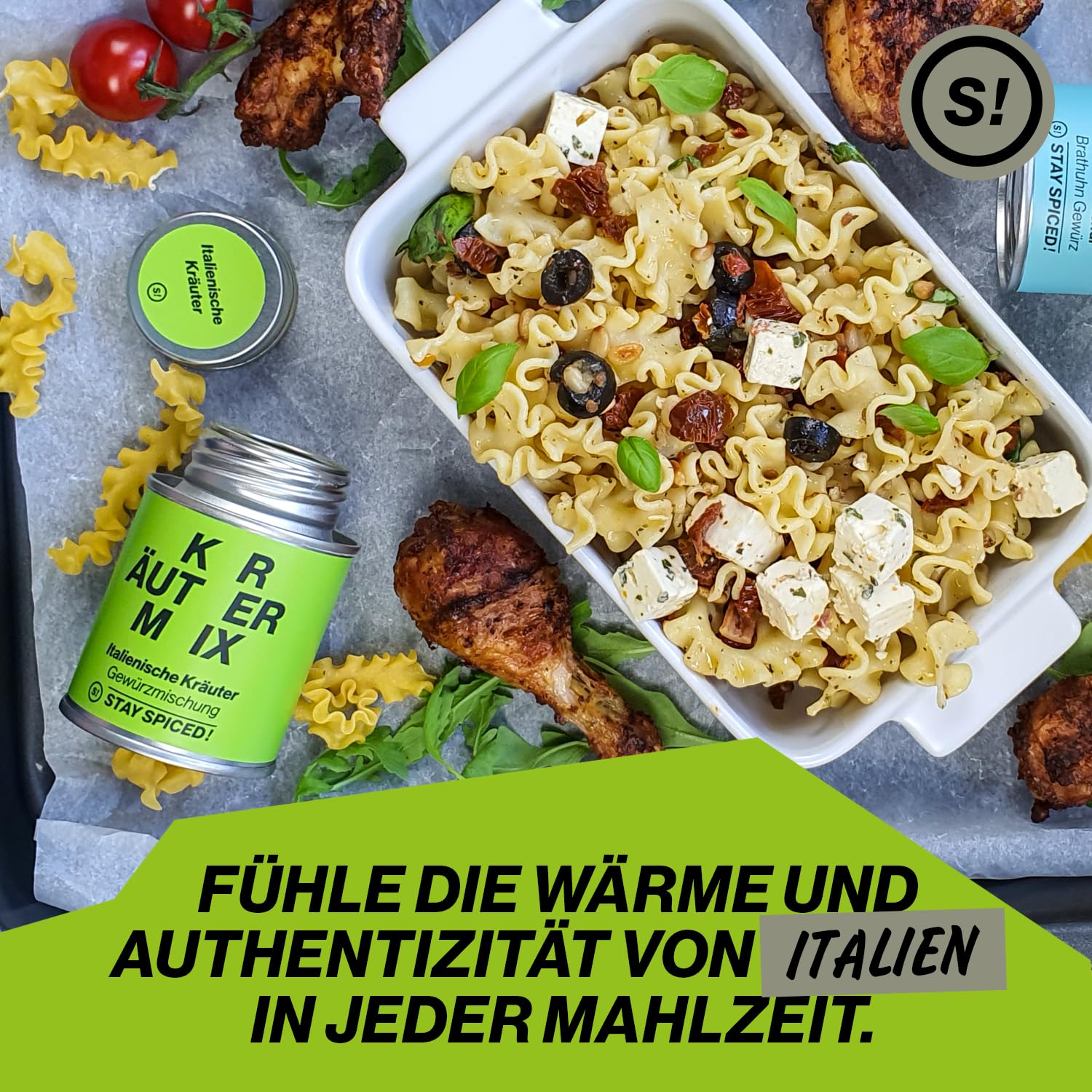 STAY SPICED! Italia | Premium Gewürzset mit 6 Gewürzen