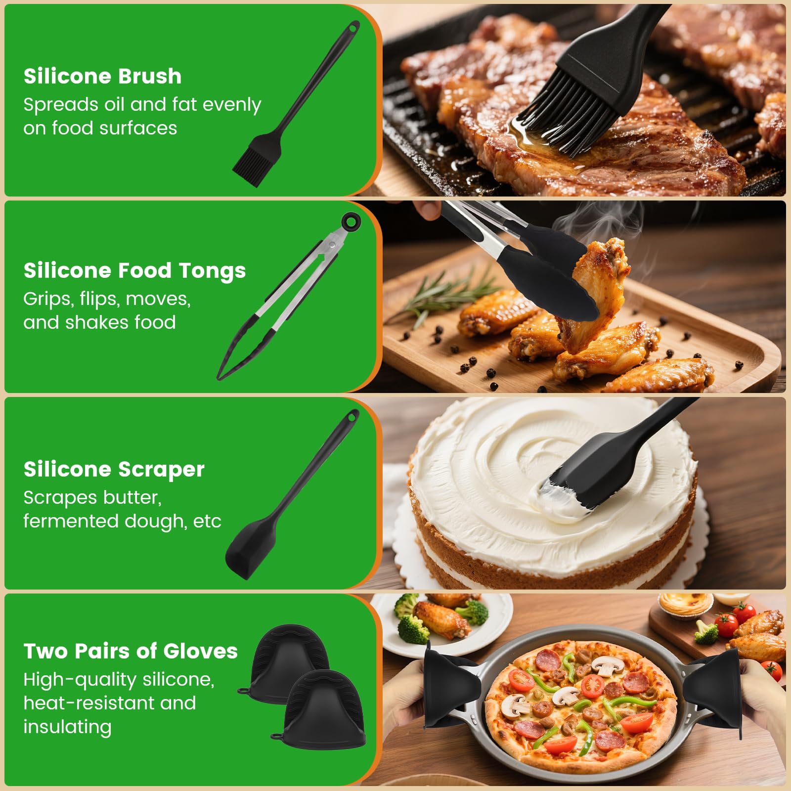 27PCS Moule Silicone Air Fryer pour Ninja Double Stack XL 9,5L SL400EU,Accessoire Air Fryer,Moule Ninja Foodi MAX Dual Zone SL400EU SL400EUCP/COSORI 8.5L, Plat Réutilisable Sans BPA