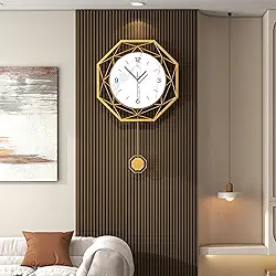 Relógios de parede grandes para decoração de sala de estar, relógio de parede decorativo moderno, operado por bateria, silencioso, sem tique-taque, para quarto, cozinha, escritório, casa
