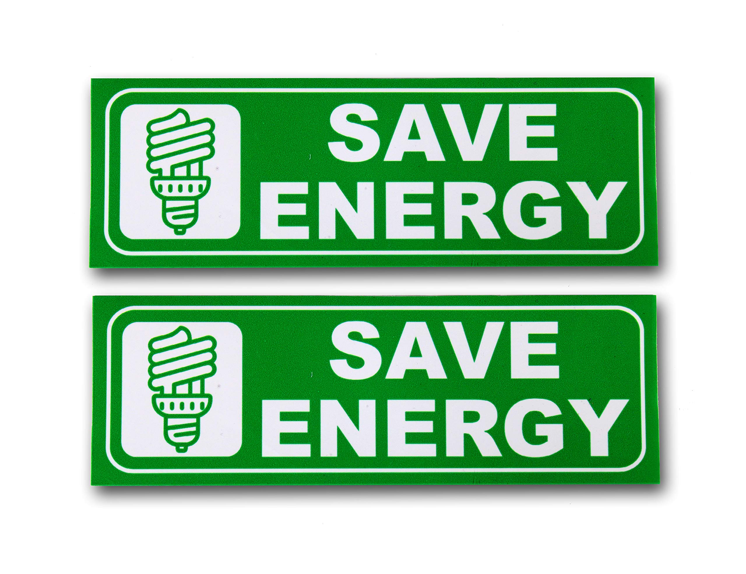eSplanade Save Energy Sign Sticker Decal - Easy to Mount Weather Resistant Long Lasting Ink Size (9" x 3") (B085382JSP) Amazon Price History, Amazon Price Tracker
