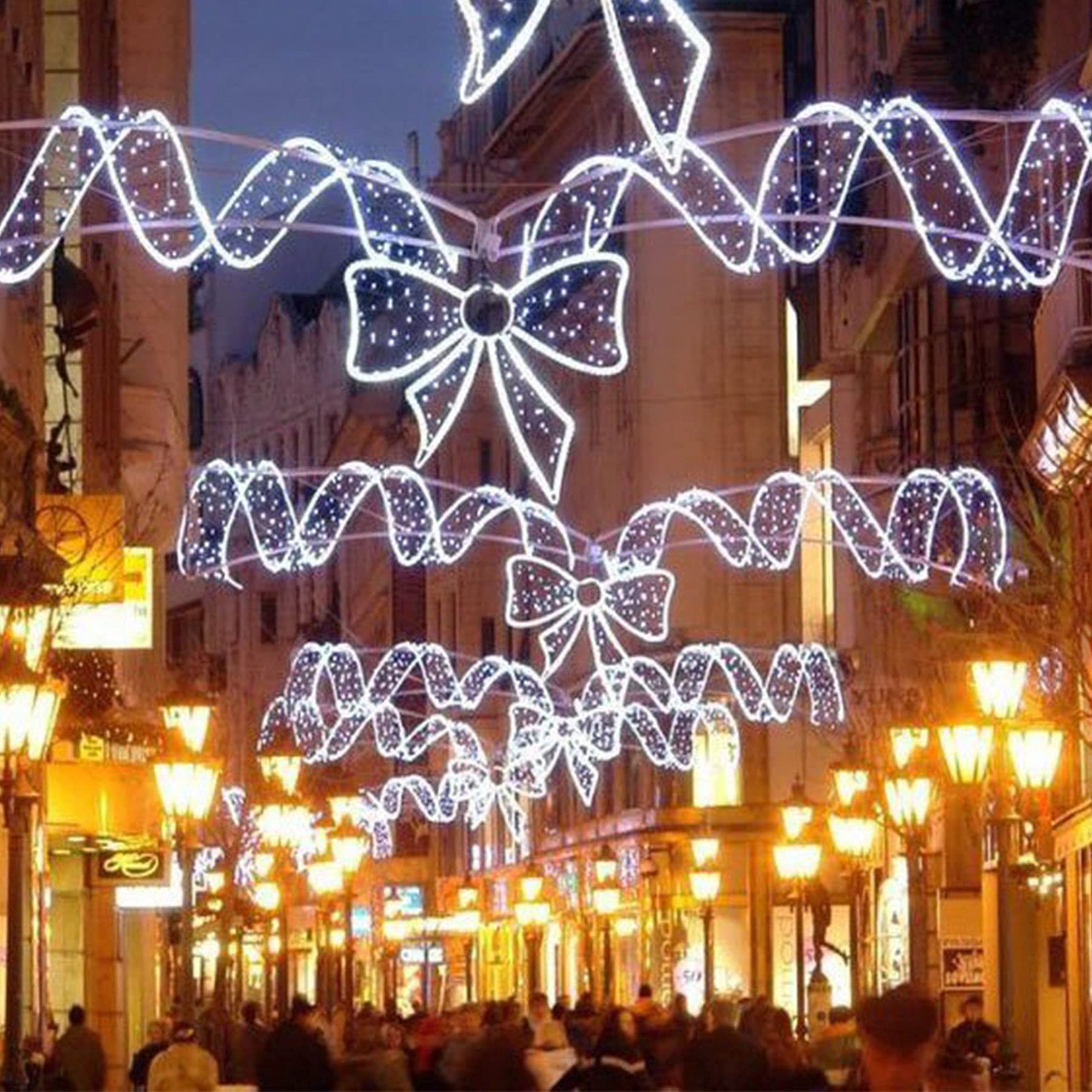Ansobea 10M Tubo De LED, 220V LED Navidad, Impermeable Luces Exterior Manguera LED, Cadena De Luces Con 8 Modos Y Controlador,para Decoración Navidad,Jardín,Blanco Frío