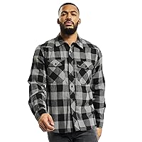 Brandit Check Shirt Long Sleeve, Farbe: blk+charco