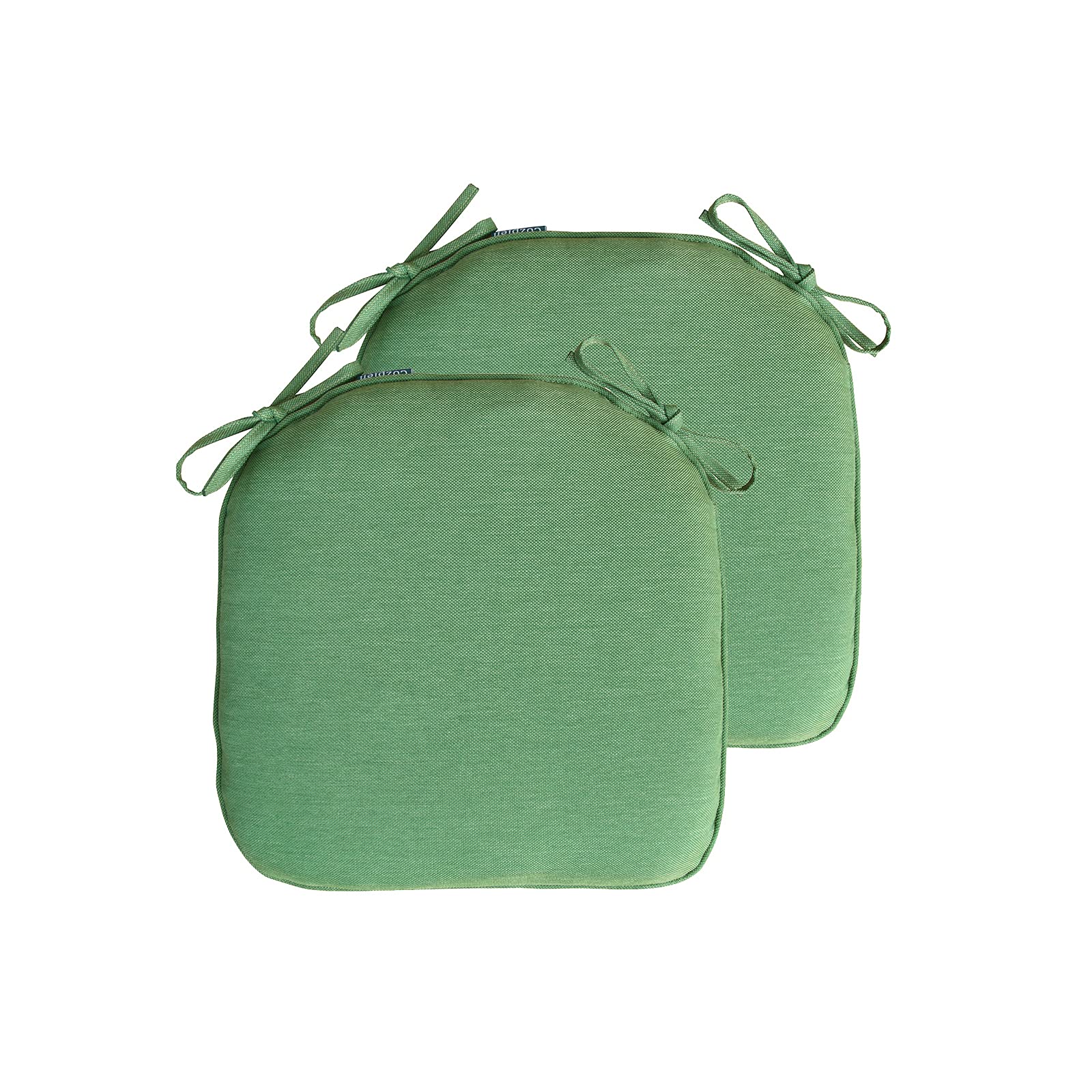 Photo 1 of **SEE NOTES**
Indoor Outdoor Non Slip Chair Pad, U-Shaped Seat Cushions with Ties for Home Patio, Set of 2,(Green, White Trim)