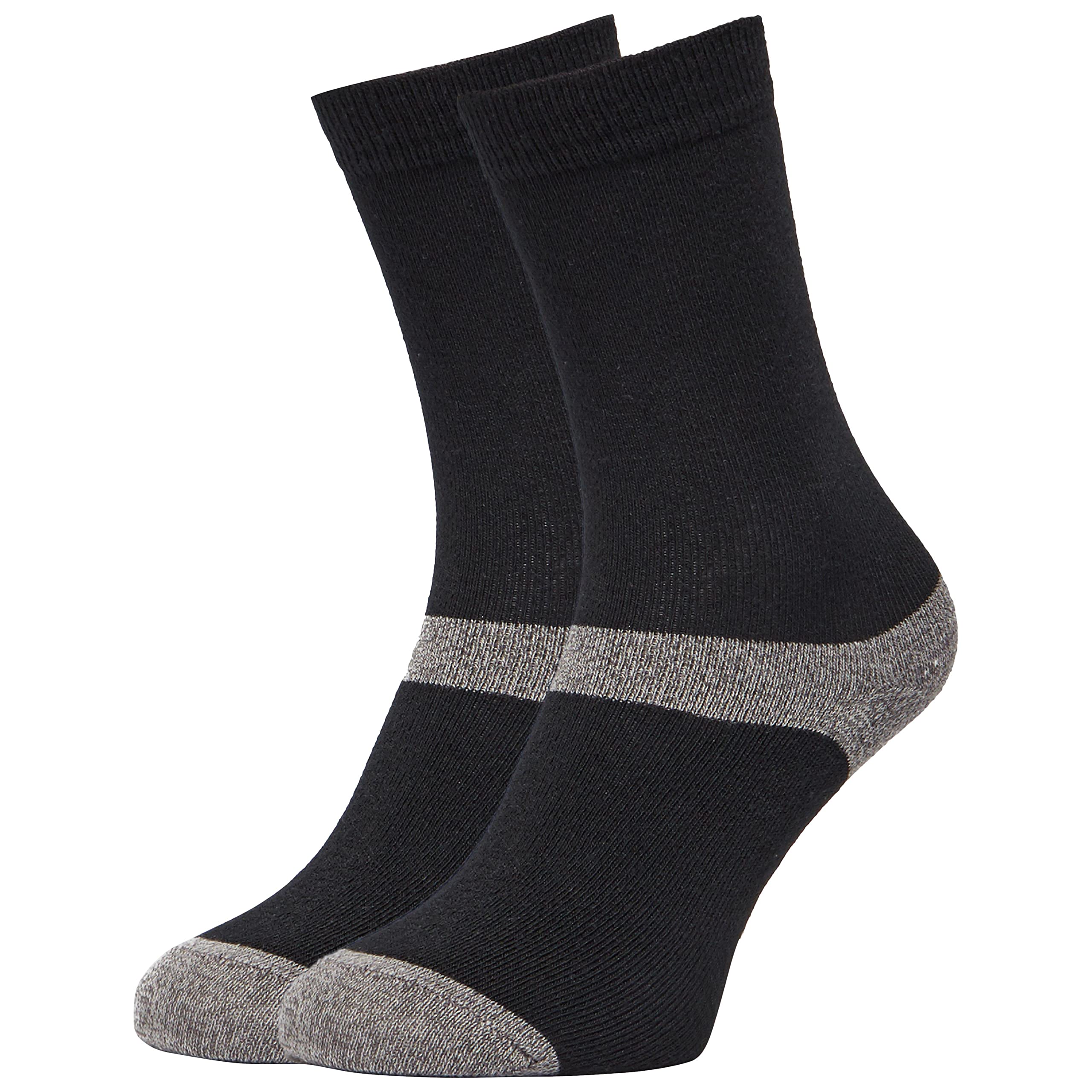 Peter Storm Unisex Black Multiactive Coolmax Walking Liner Socks, Hiking Liner Socks, Trekking Liner Socks, Pack Of Two, S