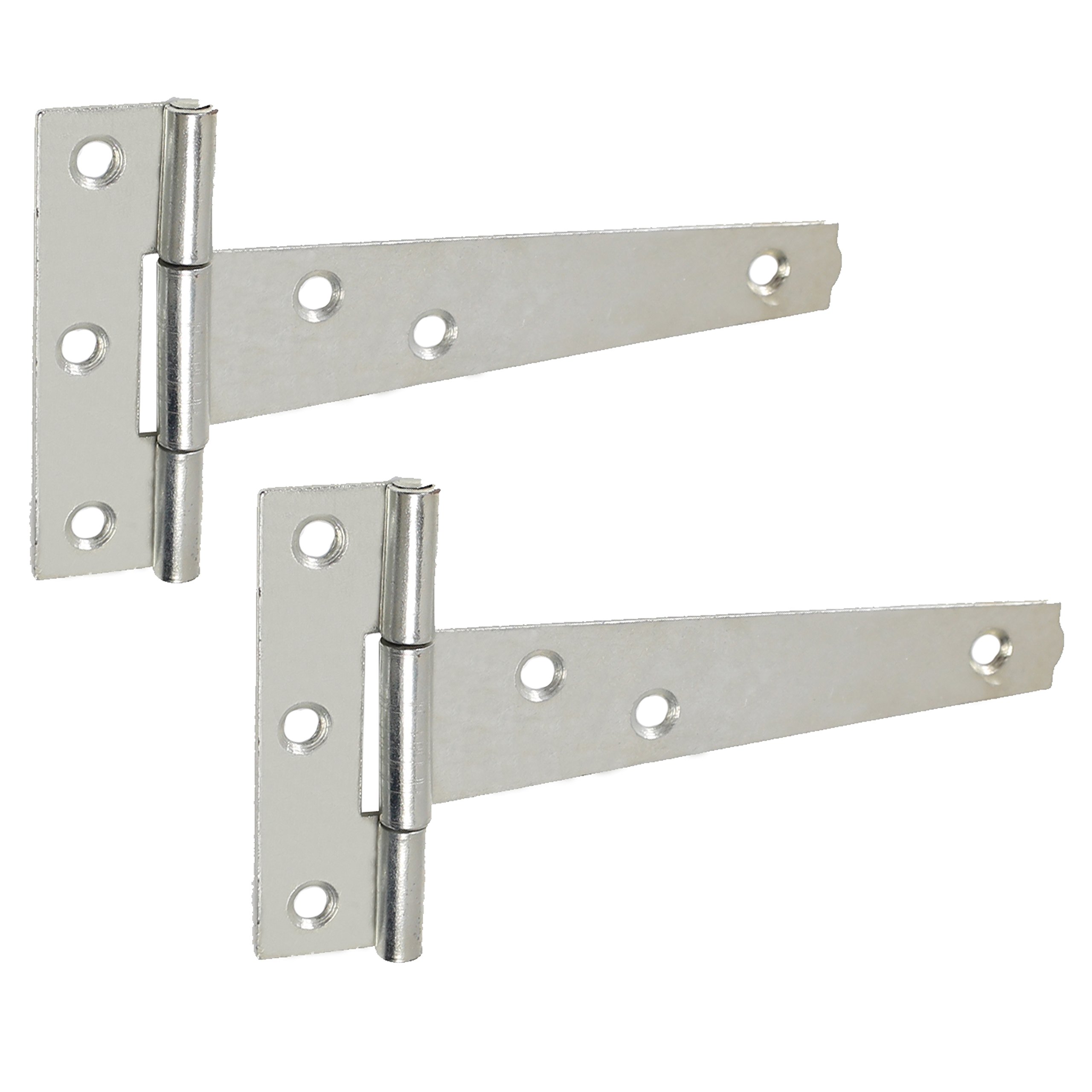 White Hinge White 2X Zinc Galvanised 4" Gate Tee Hinges