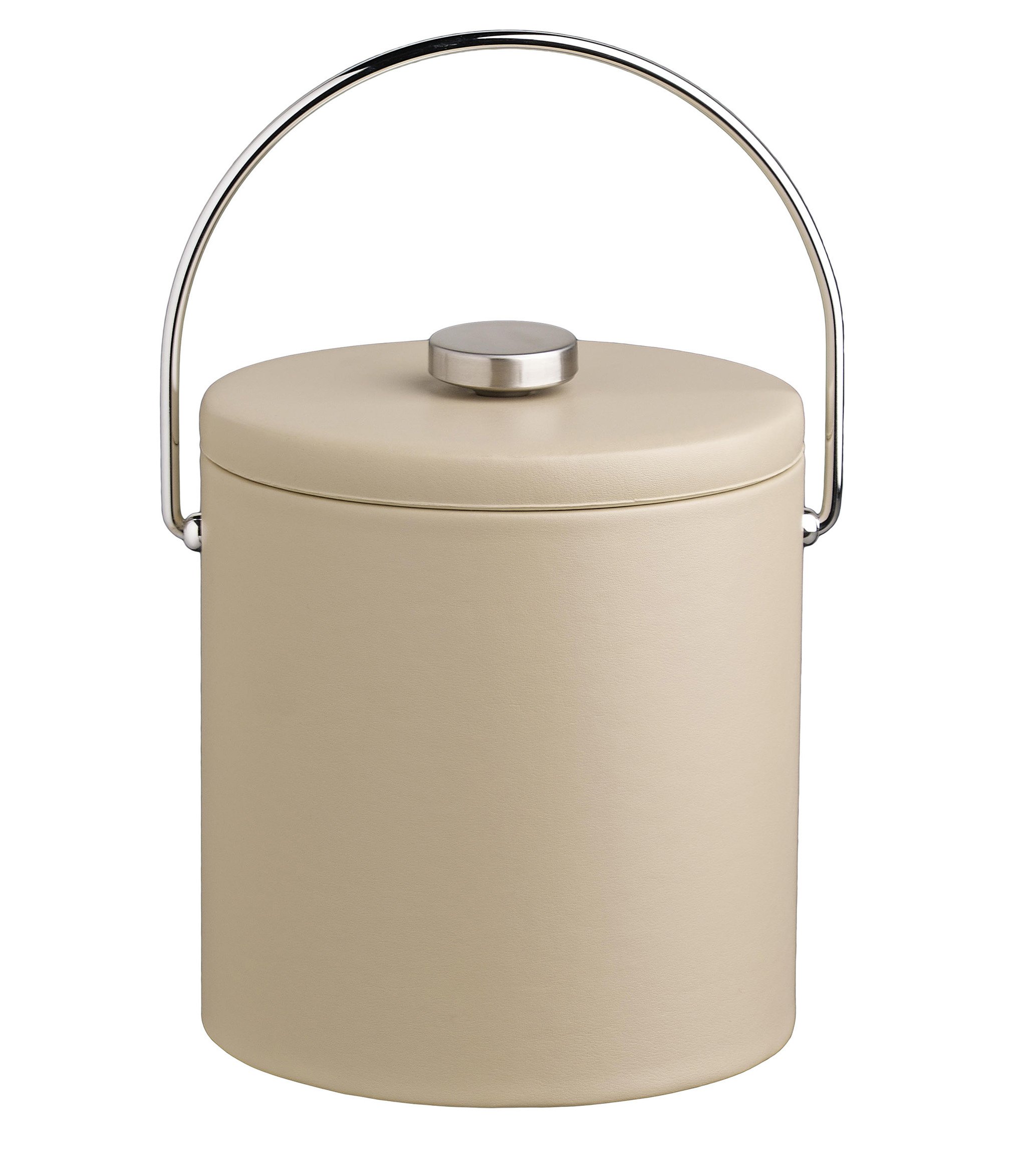 Kraftware CONTEMPO COLLECTION Ice Bucket, 3 Qt, Beige