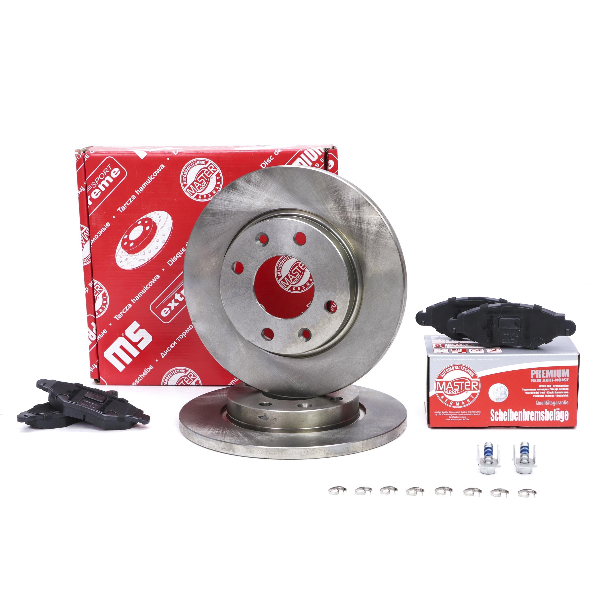 Kit de Frein - Disques et Plaquettes de Freins Essieu avant Ø247mm Plein Compatible avec PEUGEOT 206 3/5 portes 2A/C 207 3/5 portes WA, WC 306 3/5 portes 7A, 7C, N3, N5 206 SW 2E/K
