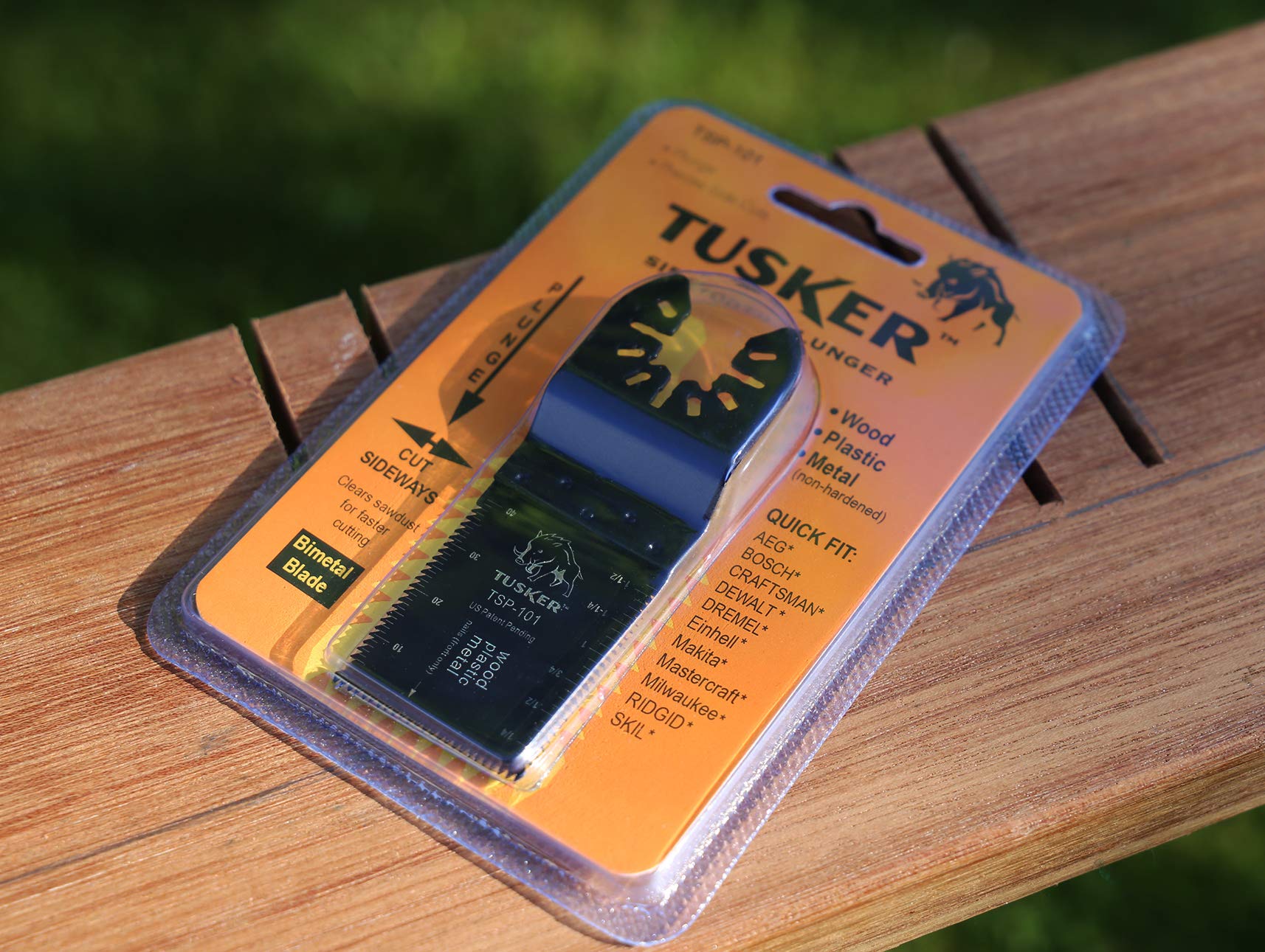Tusker SideTooth Plunge Saw Blade - Hoja de inmersión para multiherramienta oscilante - Corta más rápido y lateral