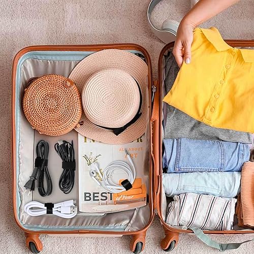 Miniatura 8 de 70 bridas para cables de 6 pulgadas, reutilizables, ajustables, organizadores de cables, correas de cable, envolturas de cables y correas de gancho