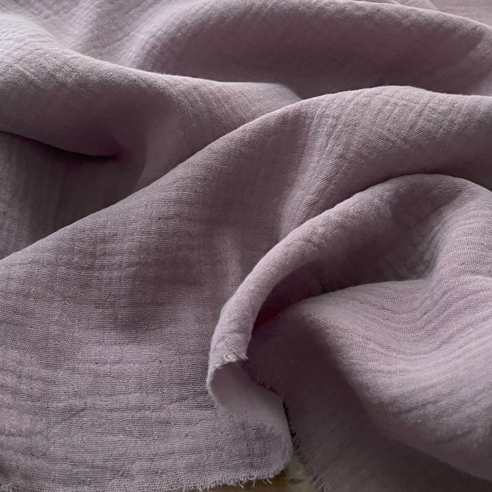 Amazon | ぽこぽこダブルガーゼ コットン100％ (【14】ライラック 生地