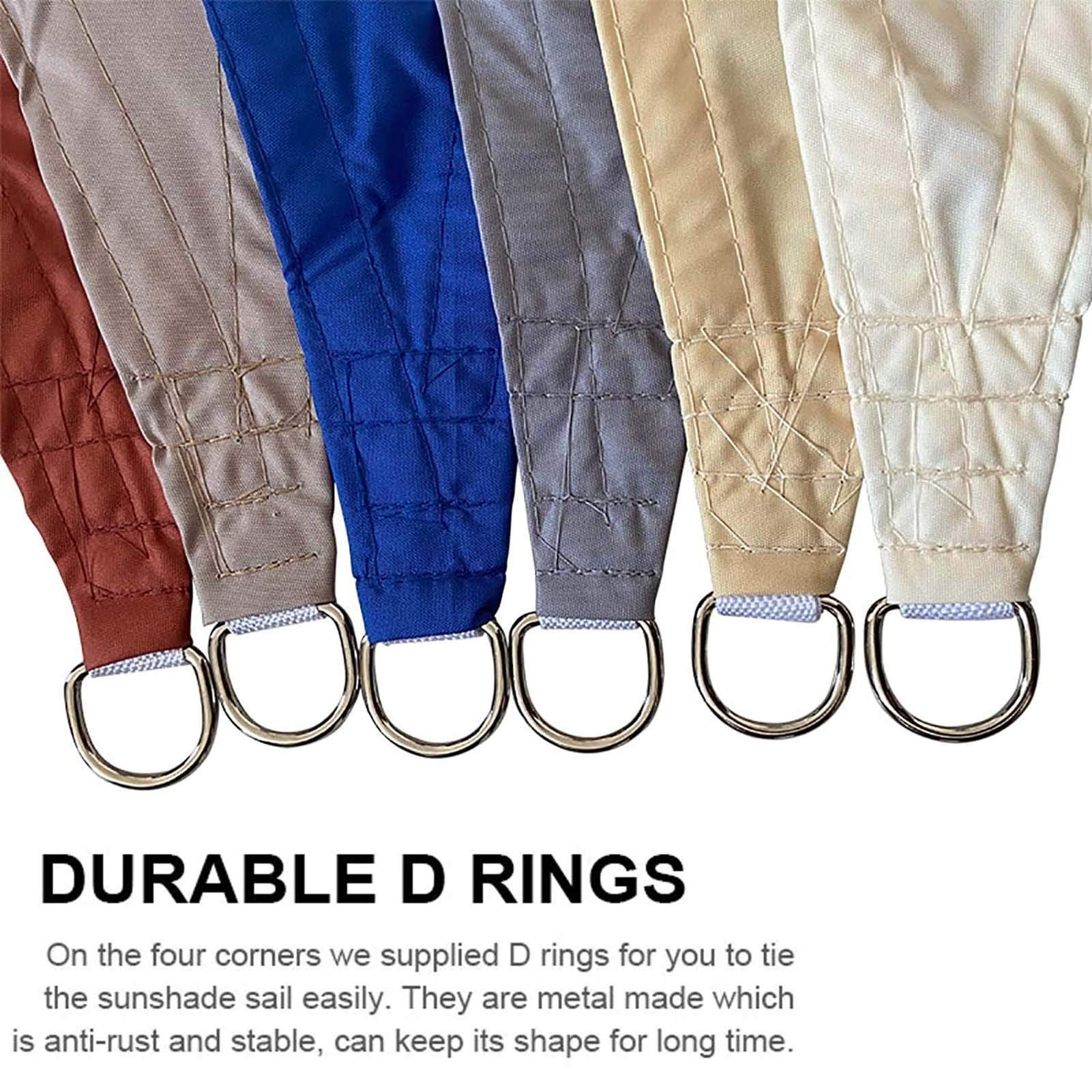 Voile d'ombrage Triangulaire 3.6x3.6x3.6m, Toile Solaire Exterieure, Toile Impermeable, Matière Traspirante, Une Protection des Rayons UV À 95% pour Jardin Terrasse avec Kit de Quincaillerie