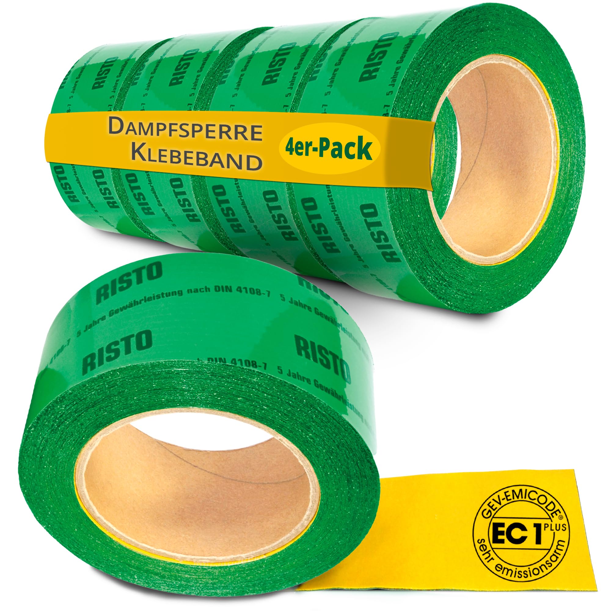 4 rotoli (60mmx25 m) Nastro Verde Blocco Freno A Vapore Vapore Vapore di blocco schermo