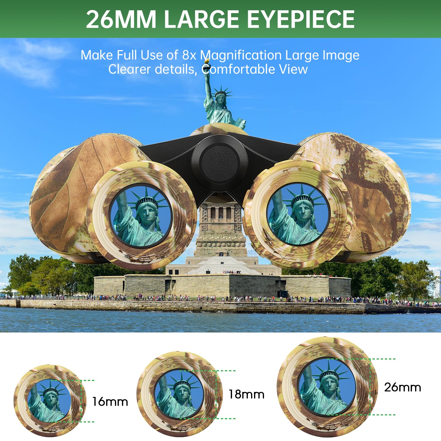 Binocolo ad alta potenza 20 x 50 per adulti, impermeabile, con visione bassa della luce, per bird watching, caccia, campeggio, viaggi, crociera, escursionismo, sport, osservazione delle stelle, regalo