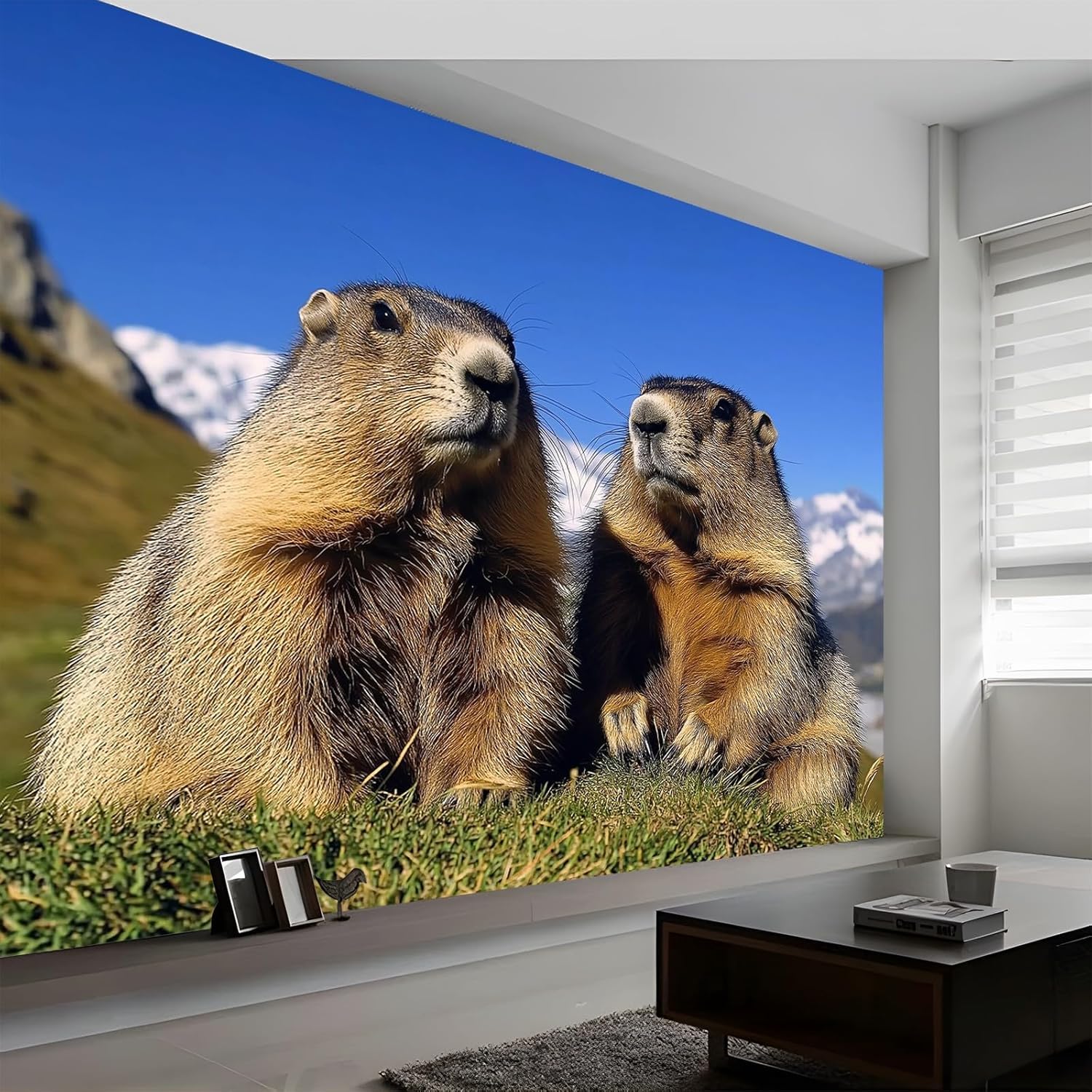 Papier peint capybara pour chambre enfant et grand salon moderne