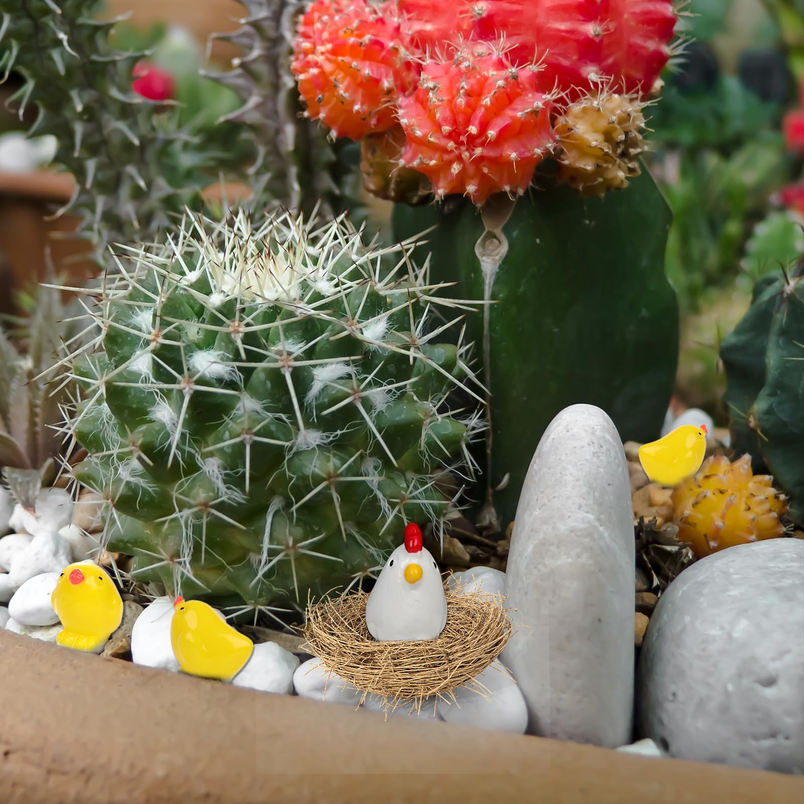 Esschert's Garden Design Beeldje Kip Met Kuikens | Polyresin