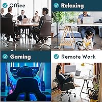 Vista 26 de Lifelong Ruedas de repuesto de goma para sillas de oficina, ruedas resistentes de 2 pulgadas para suelos de madera dura y alfombras, juego de 5