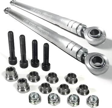 Heavy Duty Tie Rod Set - CNC Machined Billet Aluminum - Fits Arctic Cat Wildcat 1000, LTD, 4, GT, X Models [TRW1000]