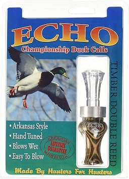 Diamonwood Timbers Double Reed Duck Calls, Natural