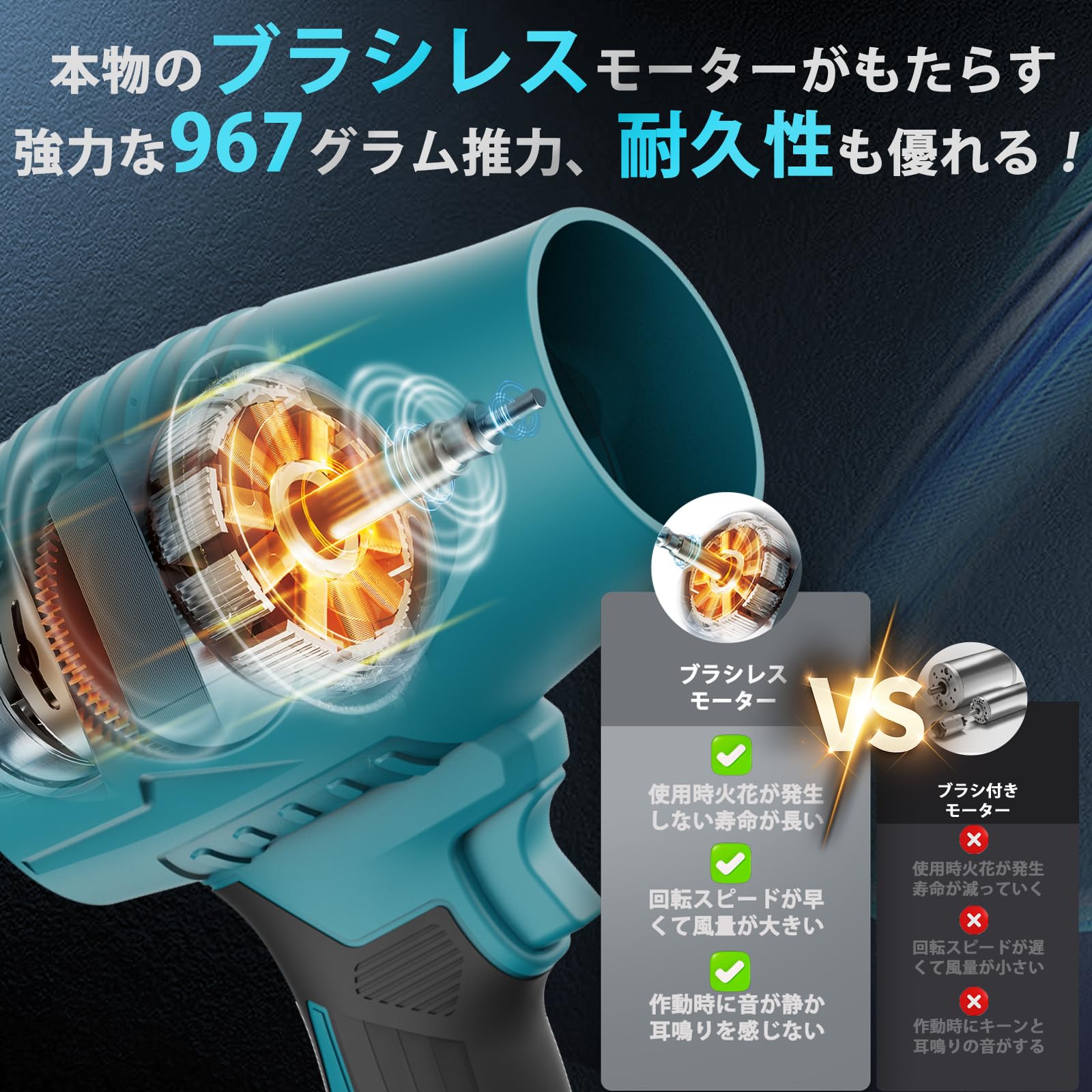 Amazon.co.jp: ブロワー 洗車 ブロワー ターボジェットファン  