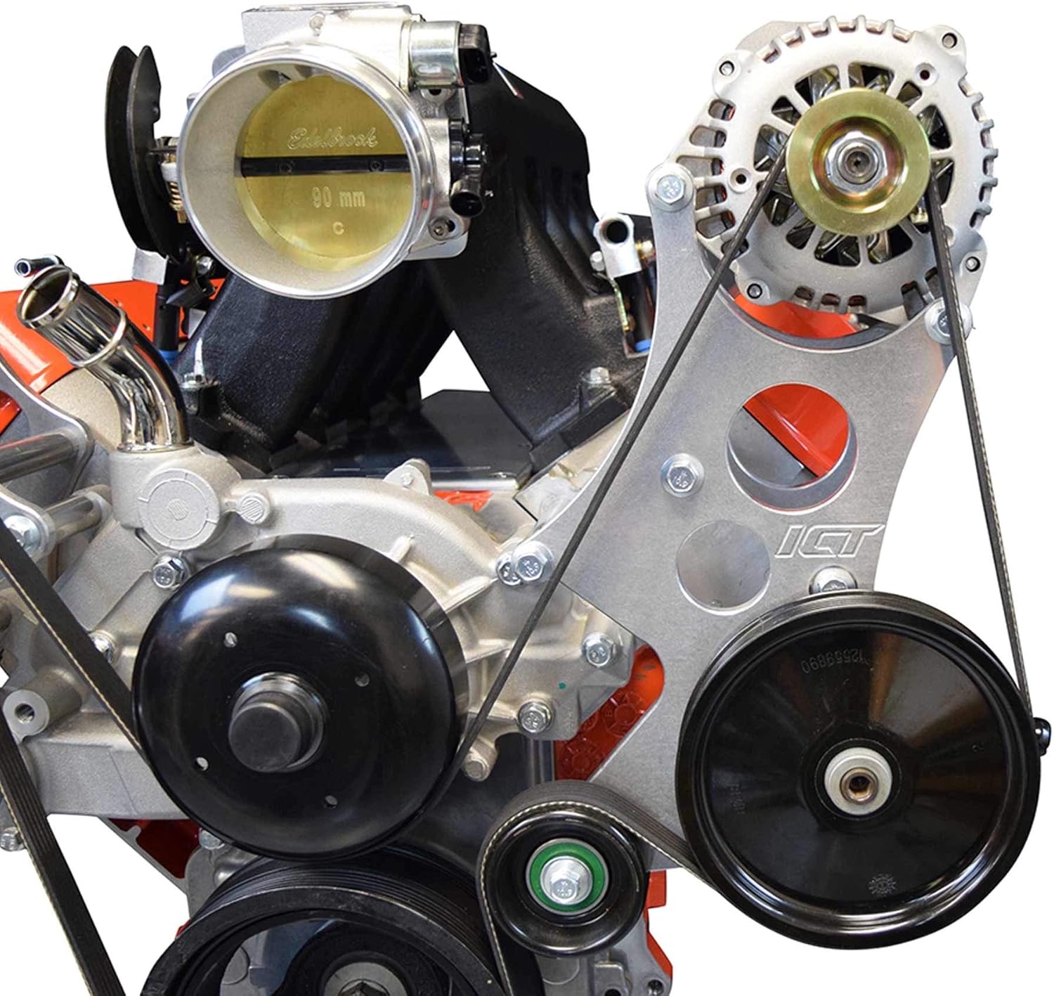 ICT Billet High Mount LS Alternator & Power Steering Pump Bracket Accessory Kit LQ4 LQ9 Truck LSX 551362-3