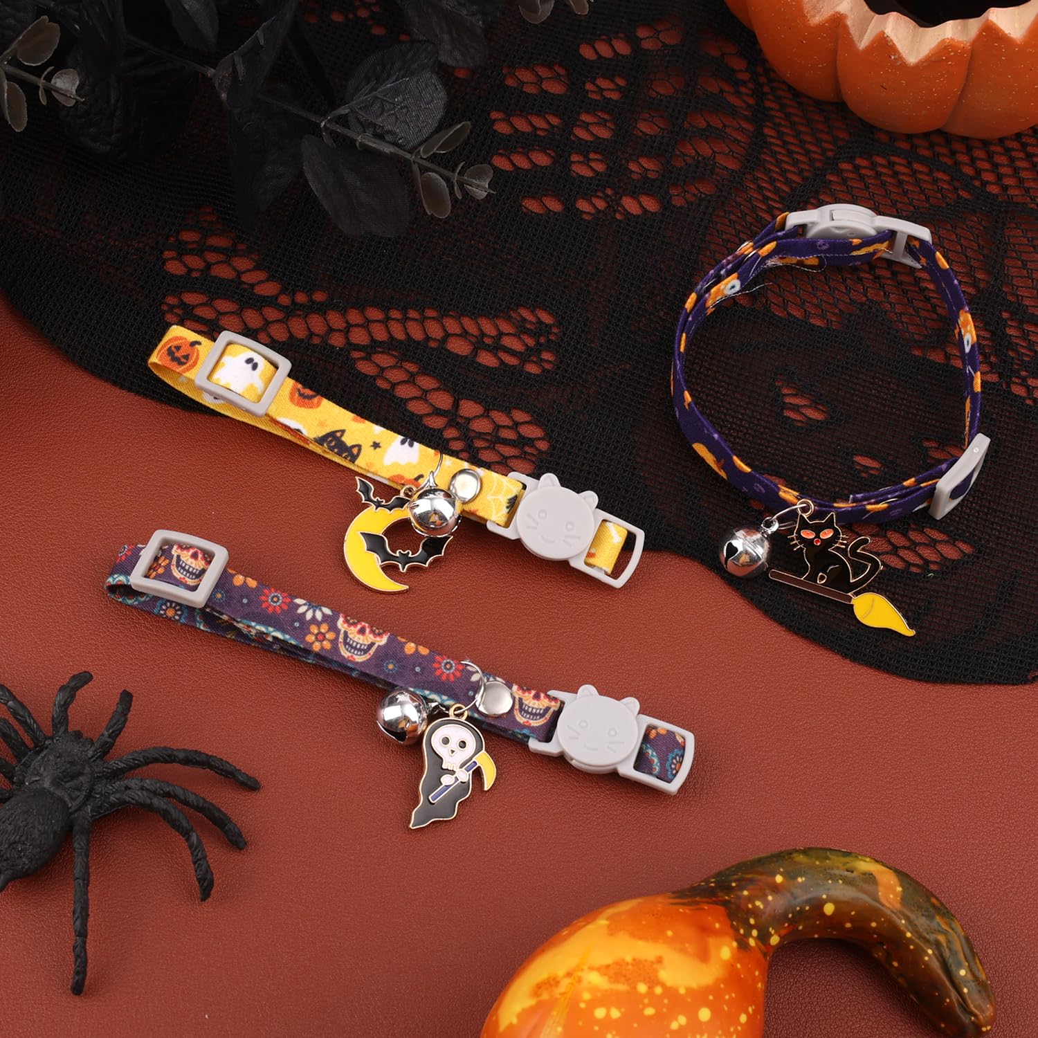 3pcs Halloween Cat Collar - Image 3