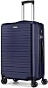 FLIEE Medium Suitcase Hard Shell | Lightweight Suitcase | Aluminum Telescopic Handle | TSA 3 Digit Combination Lock | 4 Dual Spinner Wheels | Medium 24