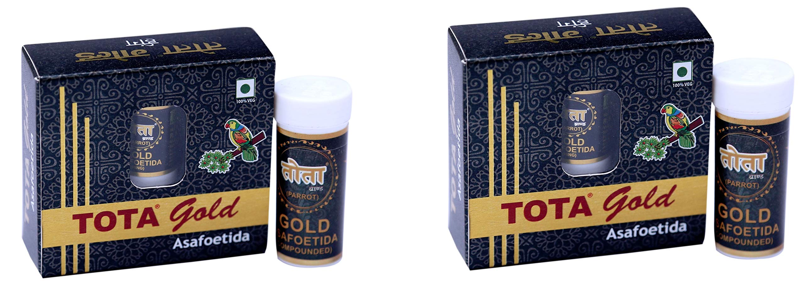 Tota Gold 100% Pure Hing Crystals - 14gm | Combo Pack of 2 (हींग) Heeng Pure