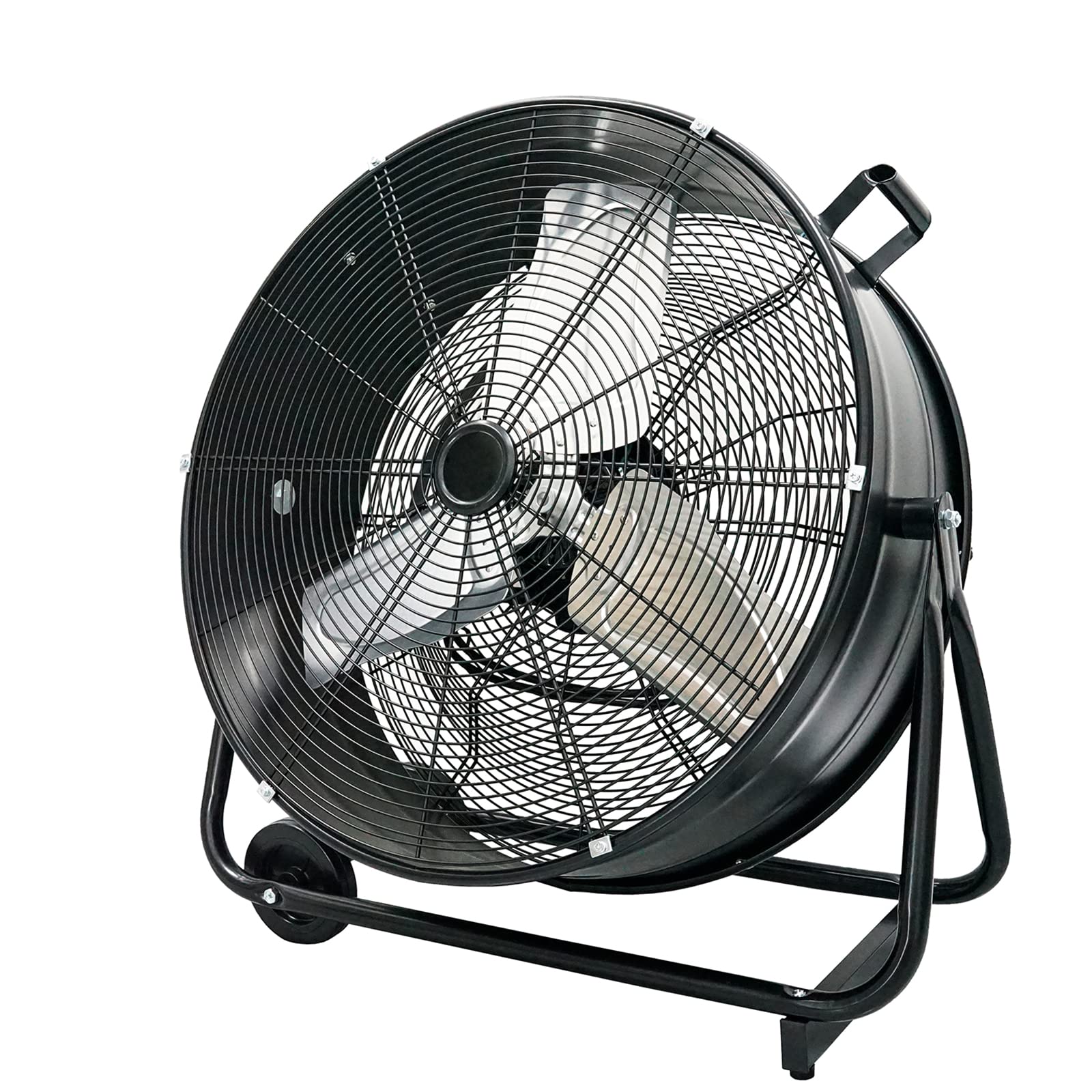 Buy Solidwell 24 Inch Floor Drum Fan Heavy Duty, 2 Speed 7800 CFM