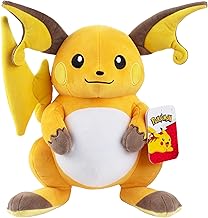Pokemon 12" Large Raichu Plush - Officially Licensed - Pikachu Evolution Figure - Authentic Soft 12-Inch Stuffed Animal Toy - Gift for Kids, Boys, Girls - 2+