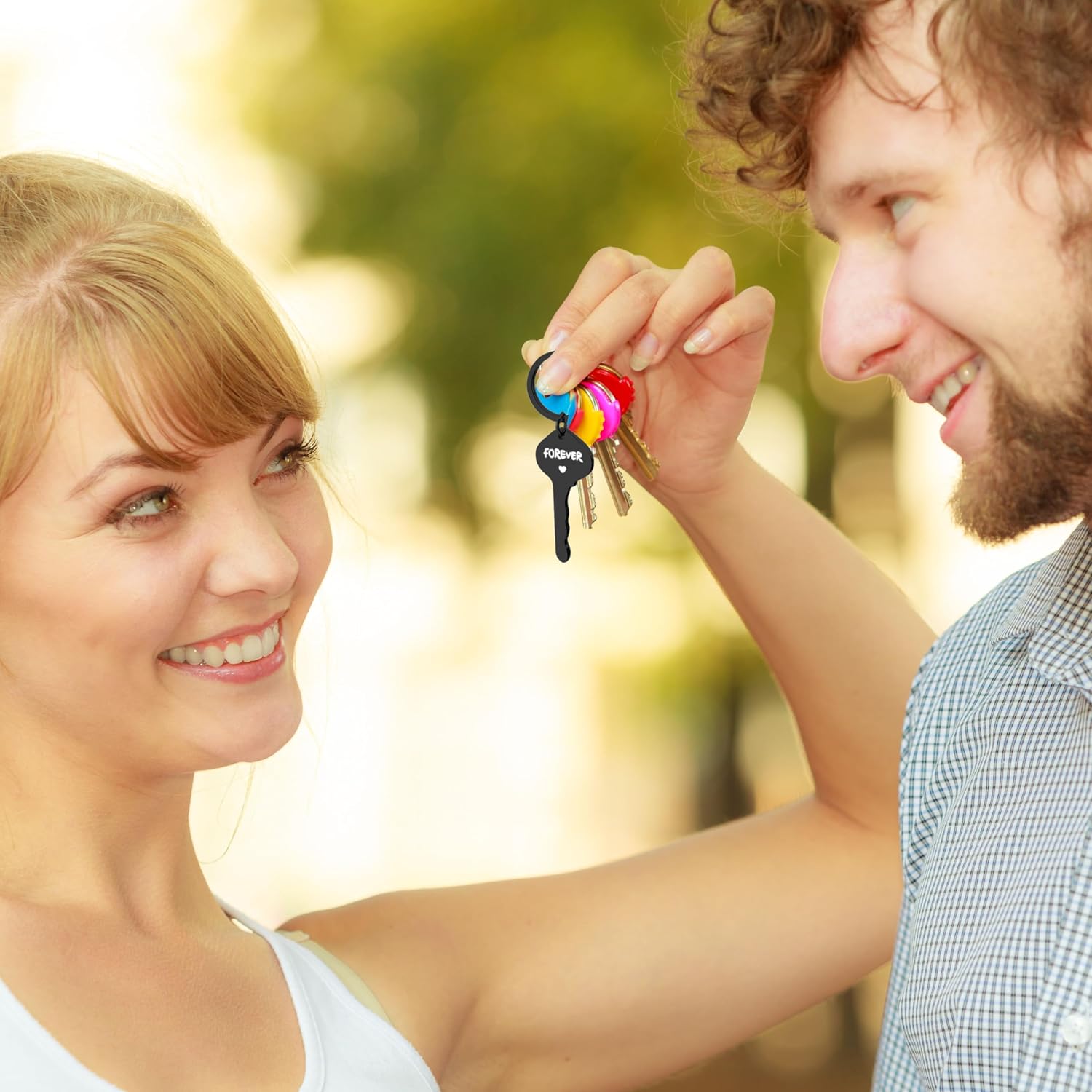 Couple Gifts Keychain My Person Love You Puzzle Piece Heart Keychain image 5