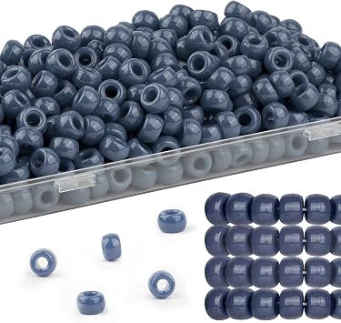 Deinduser Bulk Pony Beads with Storage Box - Rainbow Pony Beads for Bracelets, Crafts, Hair Accessories, Key Chains & Jewelry Making 300PCS
