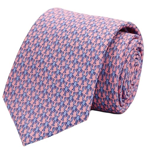 100% Silk Ties for Men Handmade Neckties with Animal Printed