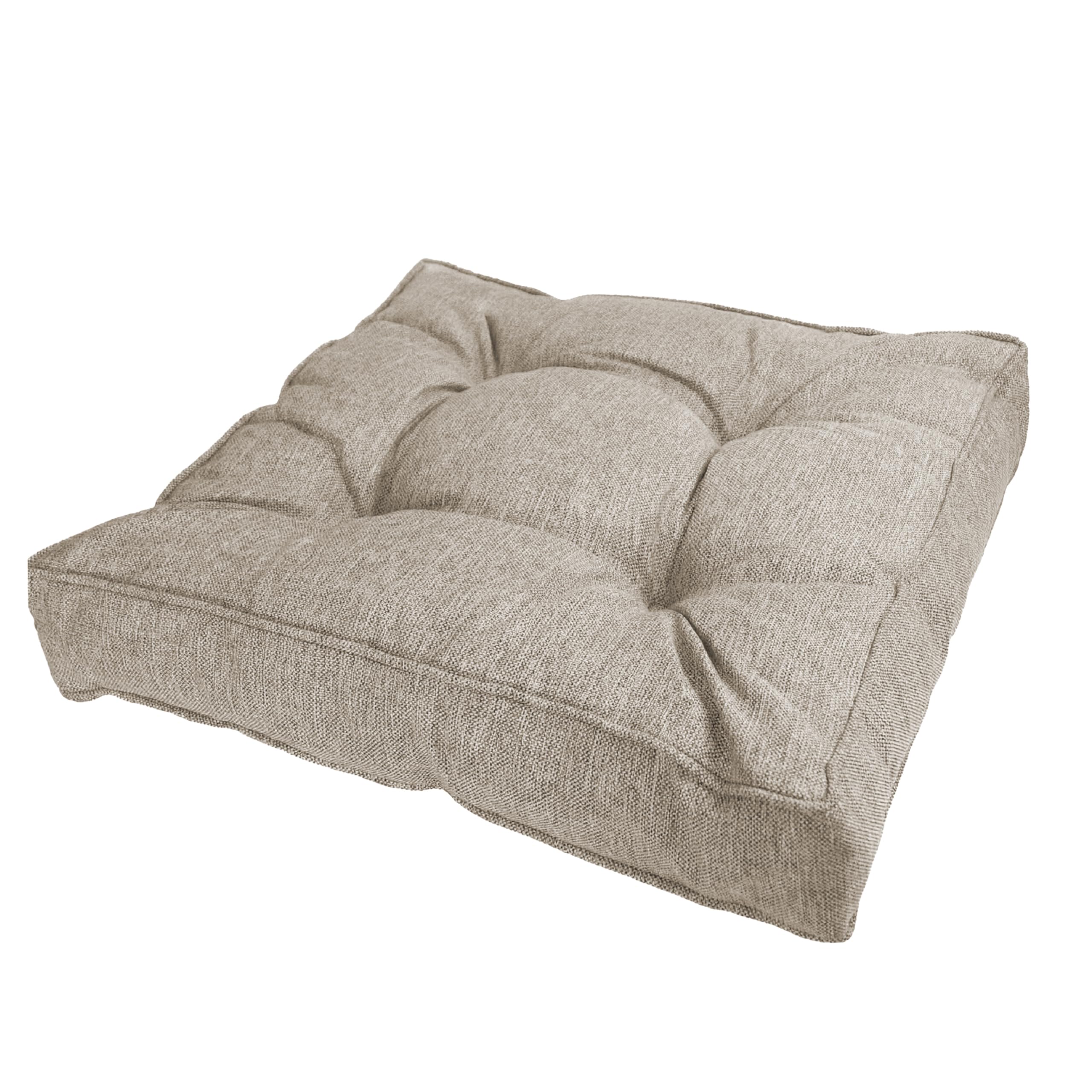 POKAR Garden Cushions Patio Chair Rattan Outdoor Furniture Cushion Bench Sofa Pallet Pillow 60x60x10 cm, Beige