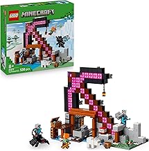 LEGO Minecraft The Pickaxe Mine - Interactive Building Toy - incl. Alex, Miner and Stray Spider Jockey Figures - Collectible Gamer Gift for 8+ Year Old Boys & Girls - 21277